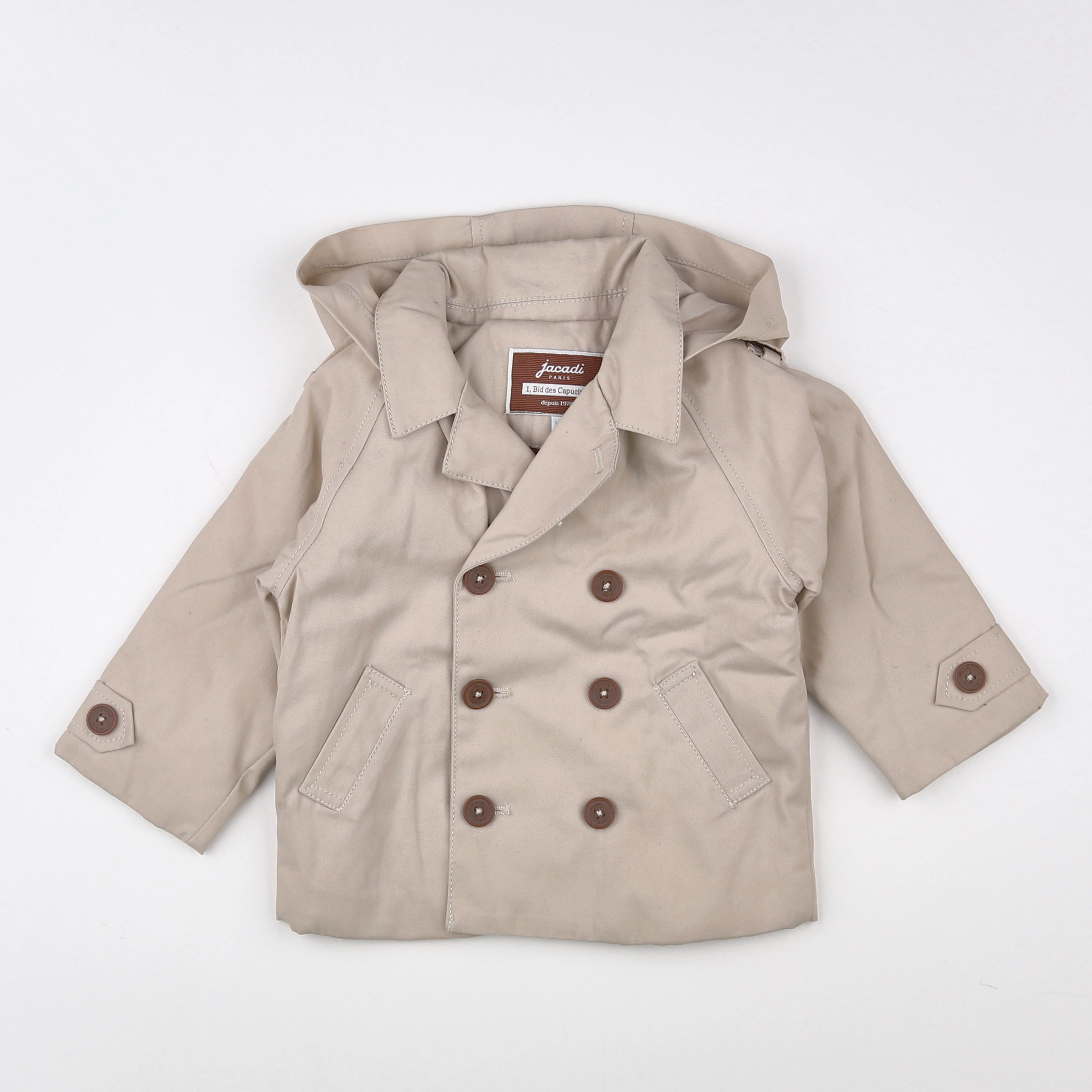 Jacadi - trench beige - 12 mois