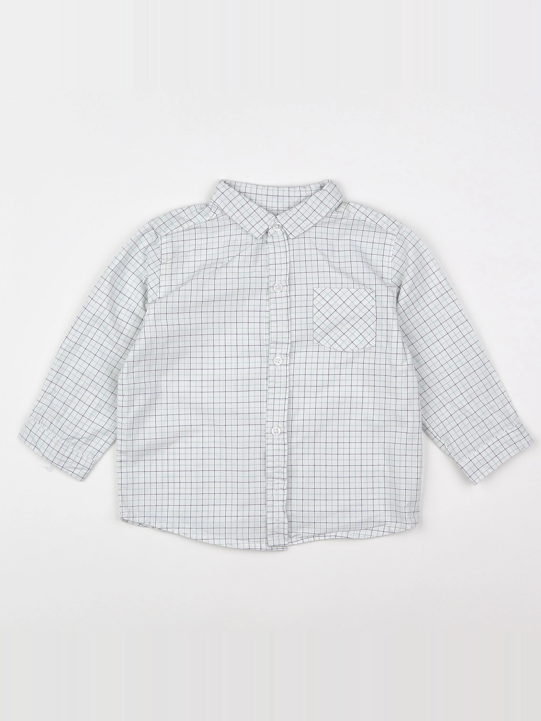 Boutchou - chemise blanc - 12 mois