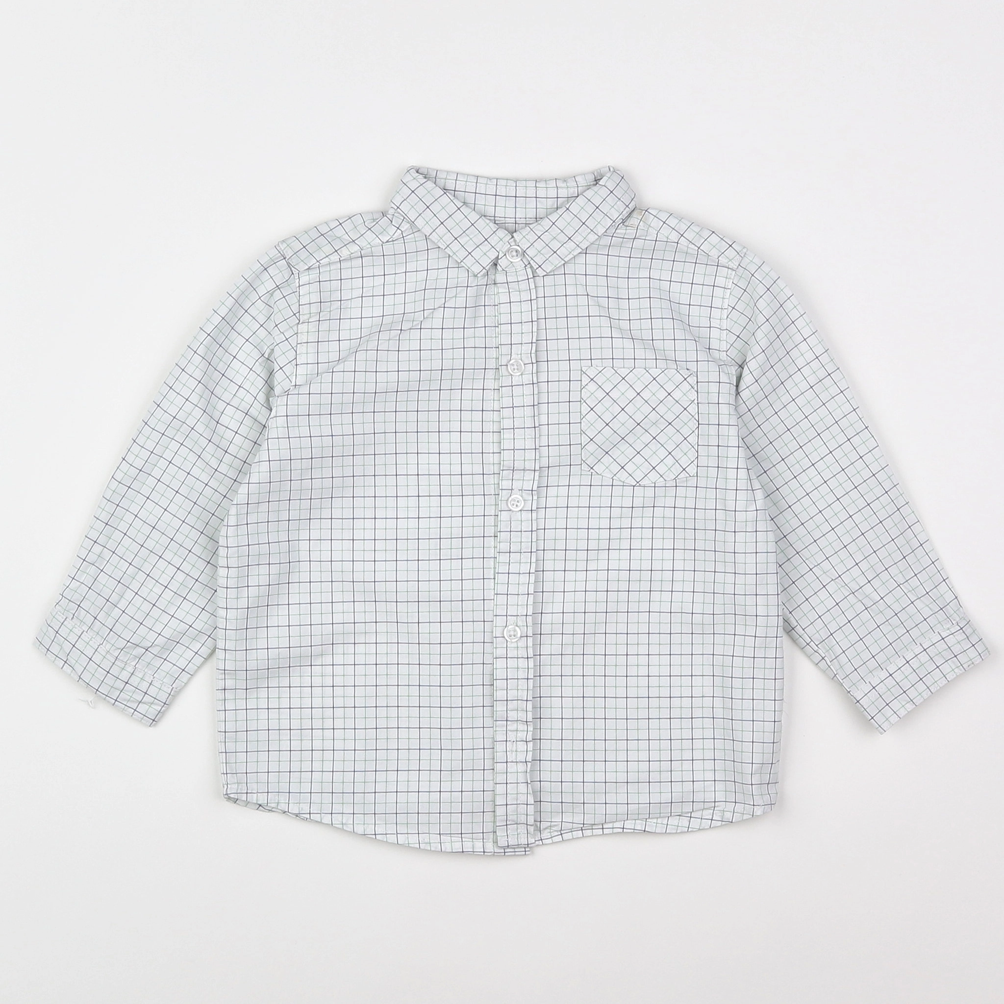Boutchou - chemise blanc - 12 mois