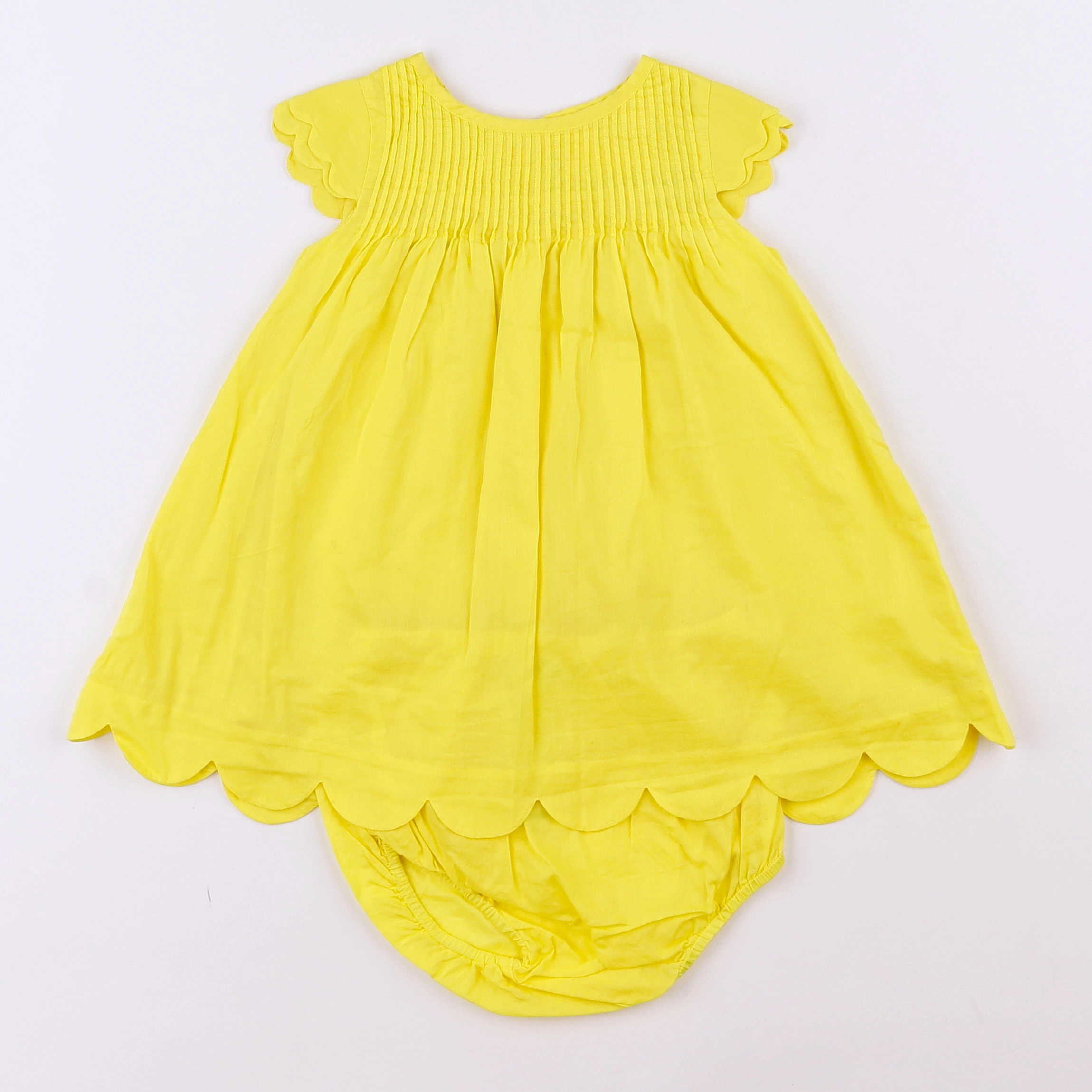 Jacadi - robe jaune - 12 mois