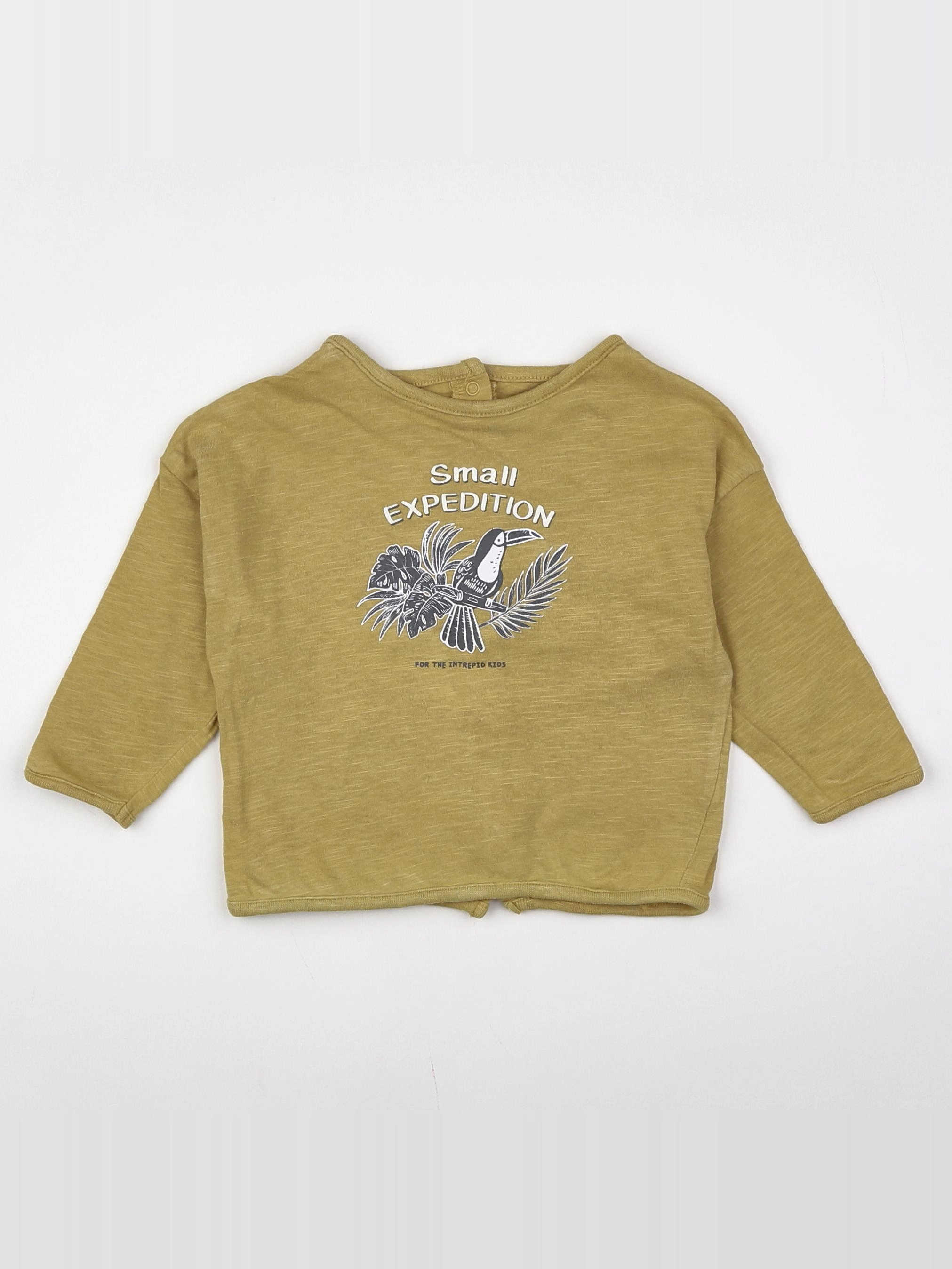 Vertbaudet - tee-shirt jaune - 9 mois