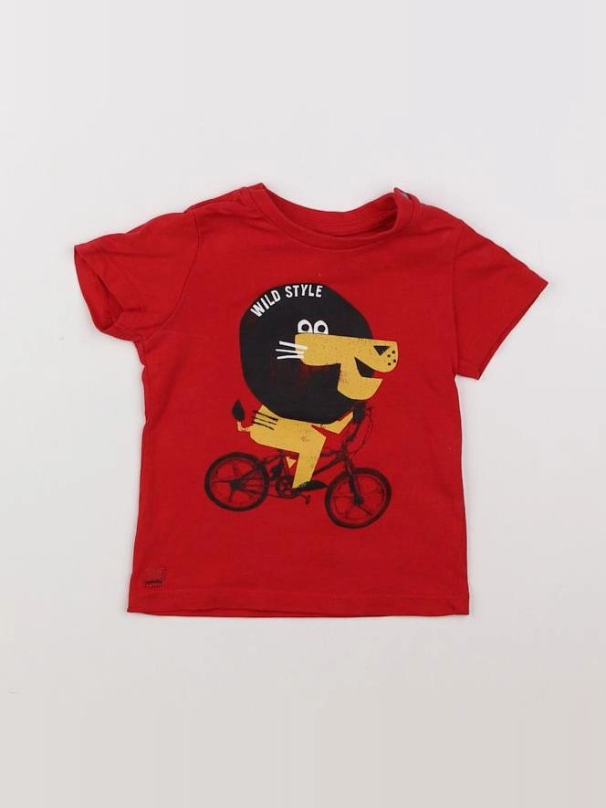 Catimini - tee-shirt rouge - 12 mois