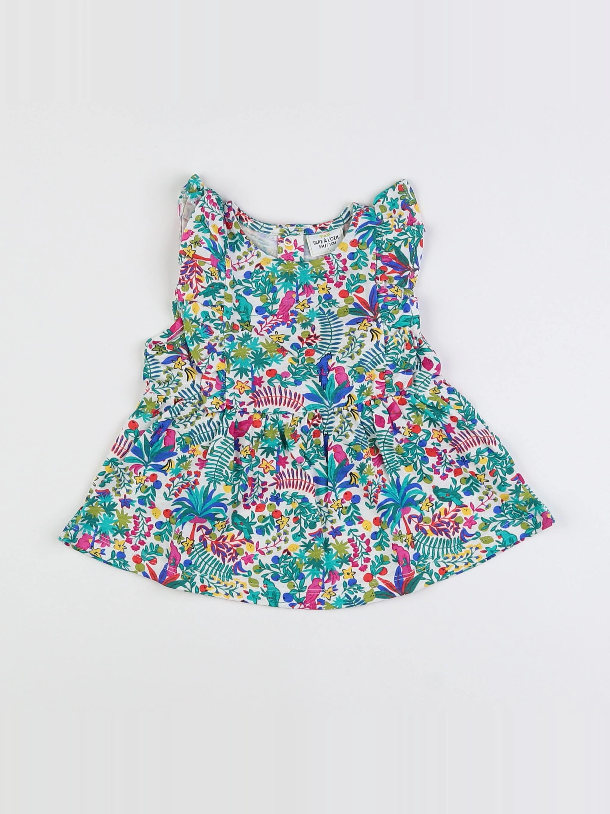 Tape à l'oeil - robe multicolore - 9 mois