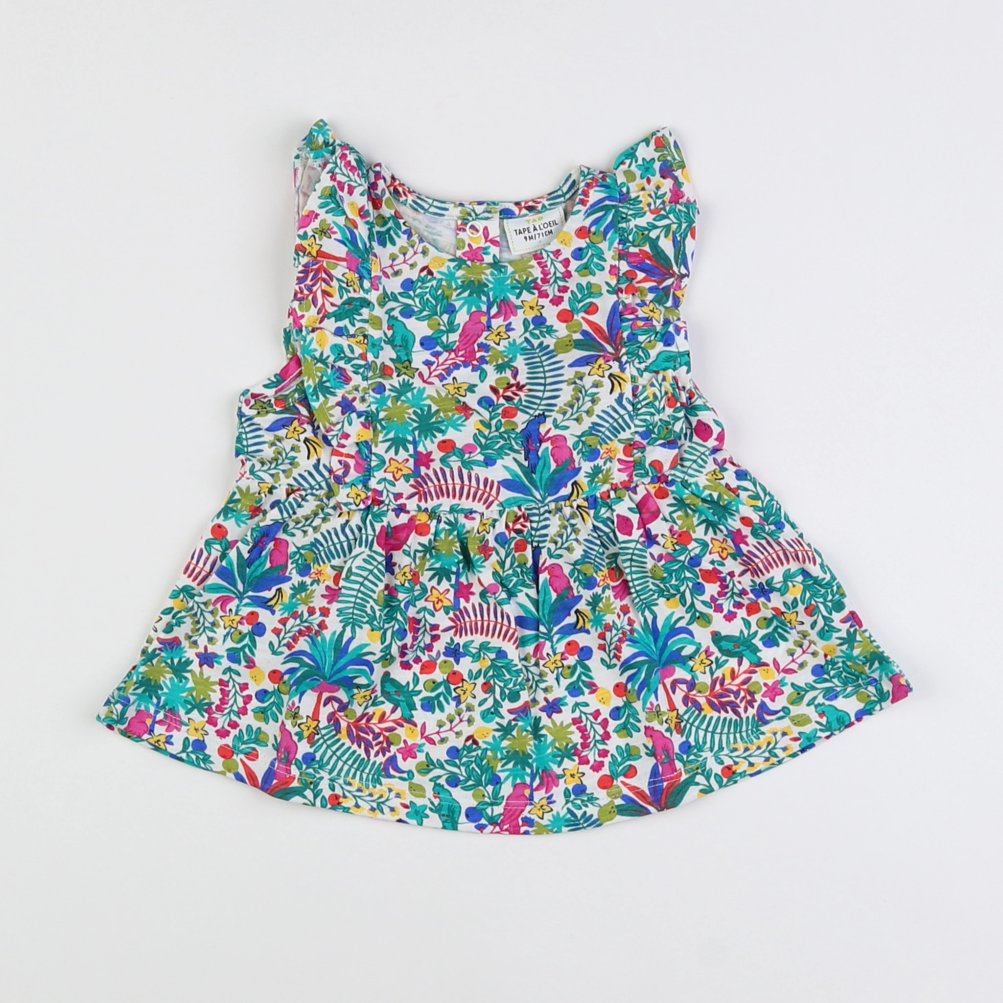 Tape à l'oeil - robe multicolore - 9 mois