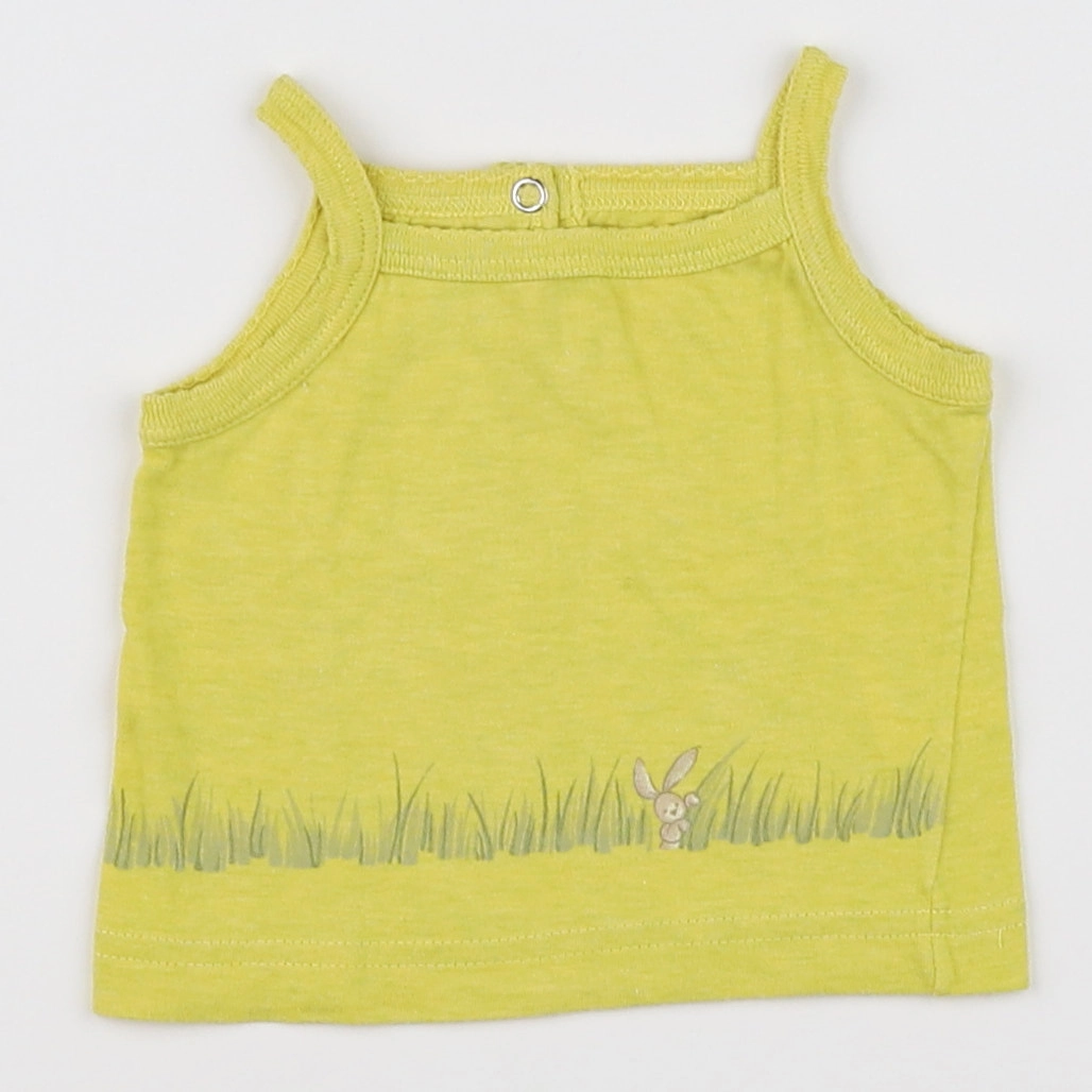 Petit Bateau - débardeur jaune - 3 mois