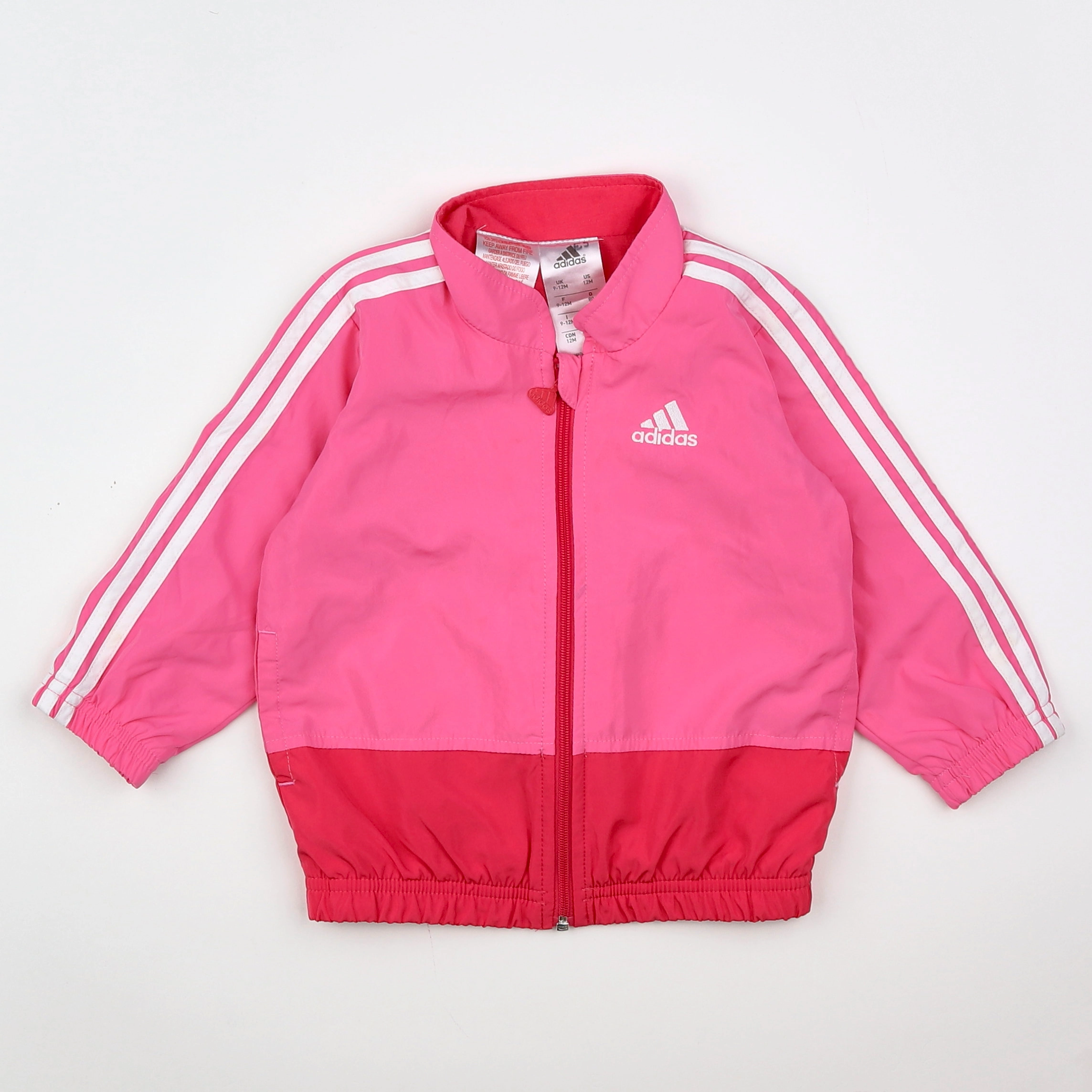 Adidas - imperméable rose - 12 mois