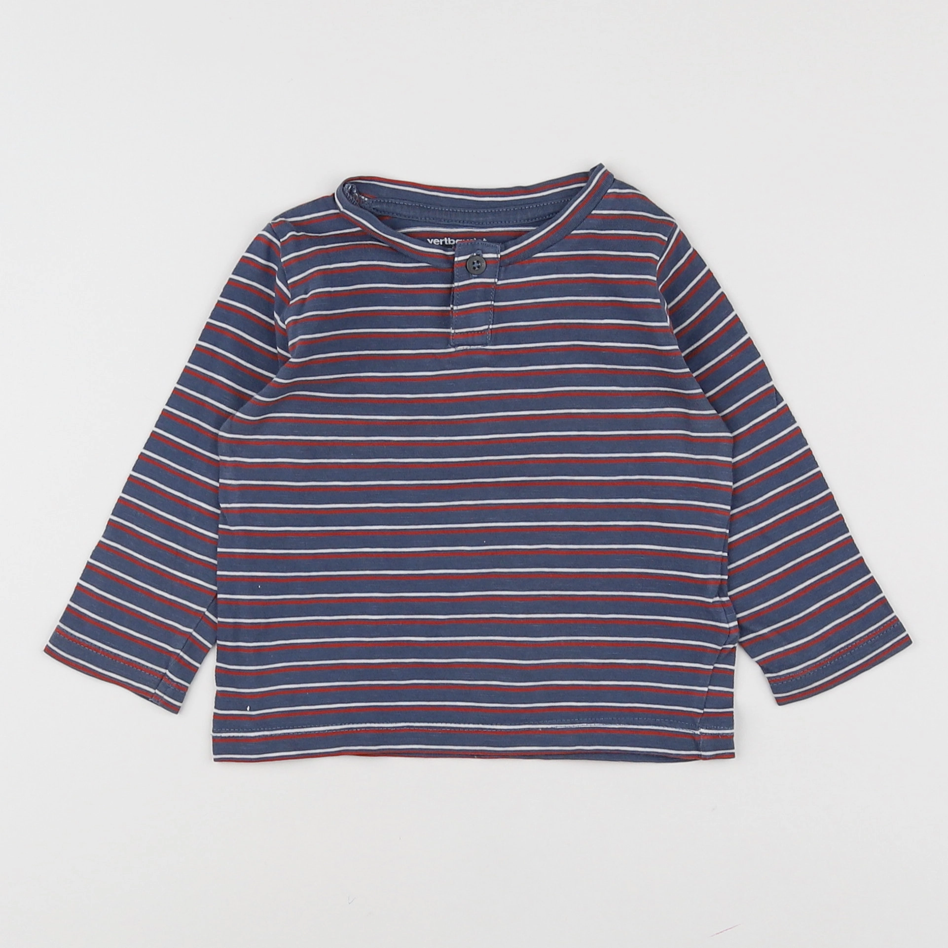 Vertbaudet - tee-shirt bleu - 9 mois