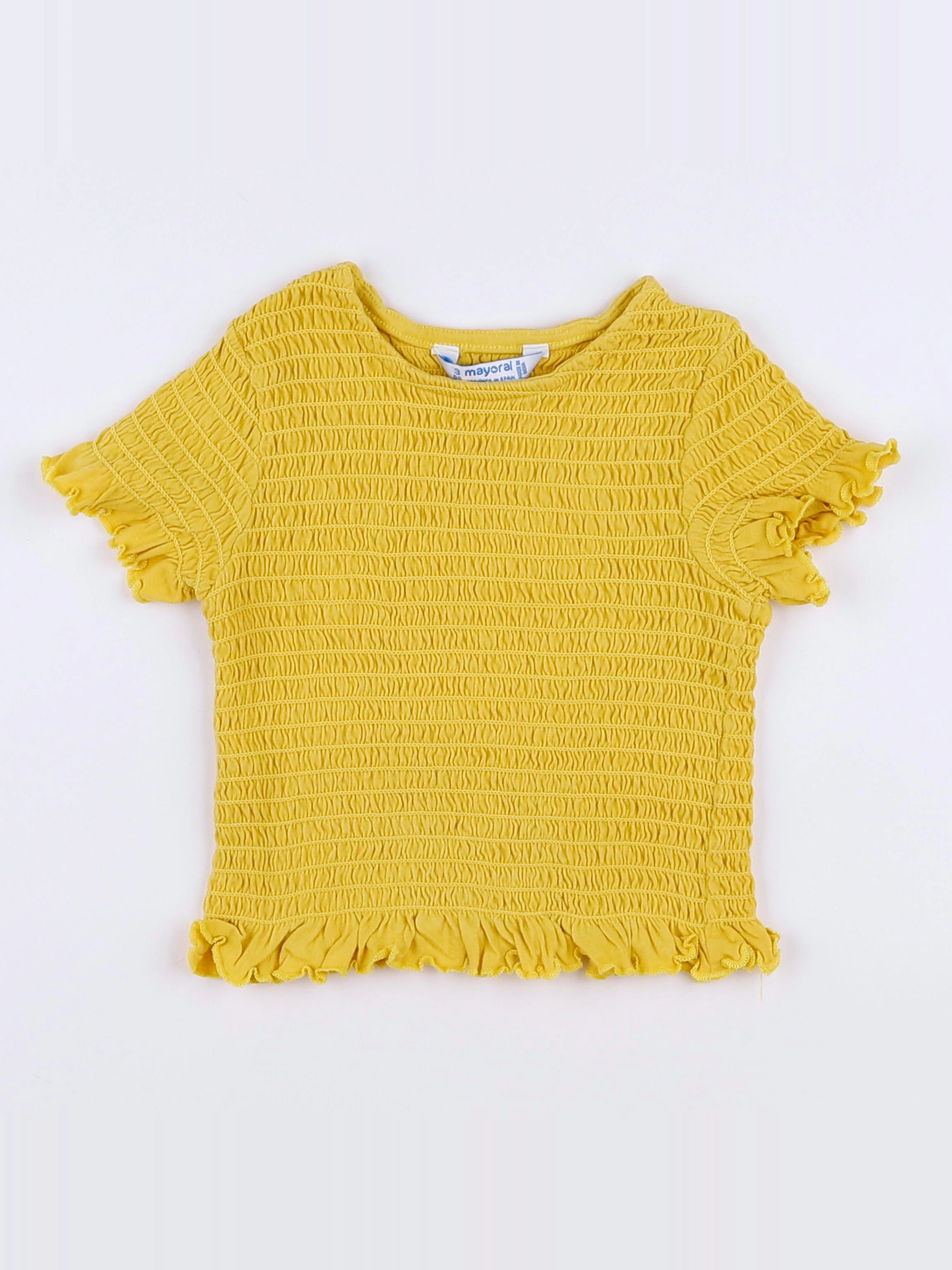 Mayoral - tee-shirt jaune - 3 mois