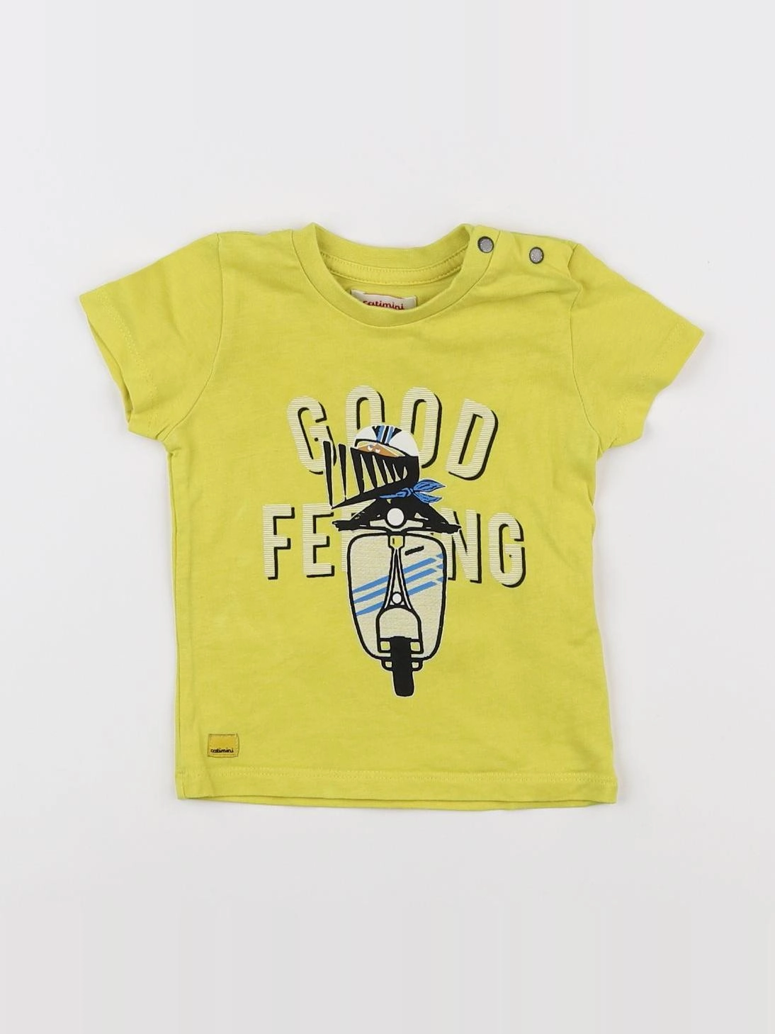 Catimini - tee-shirt jaune - 9 mois