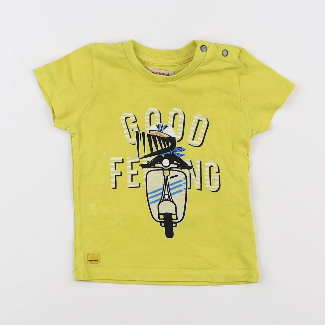 Catimini - tee-shirt jaune - 9 mois