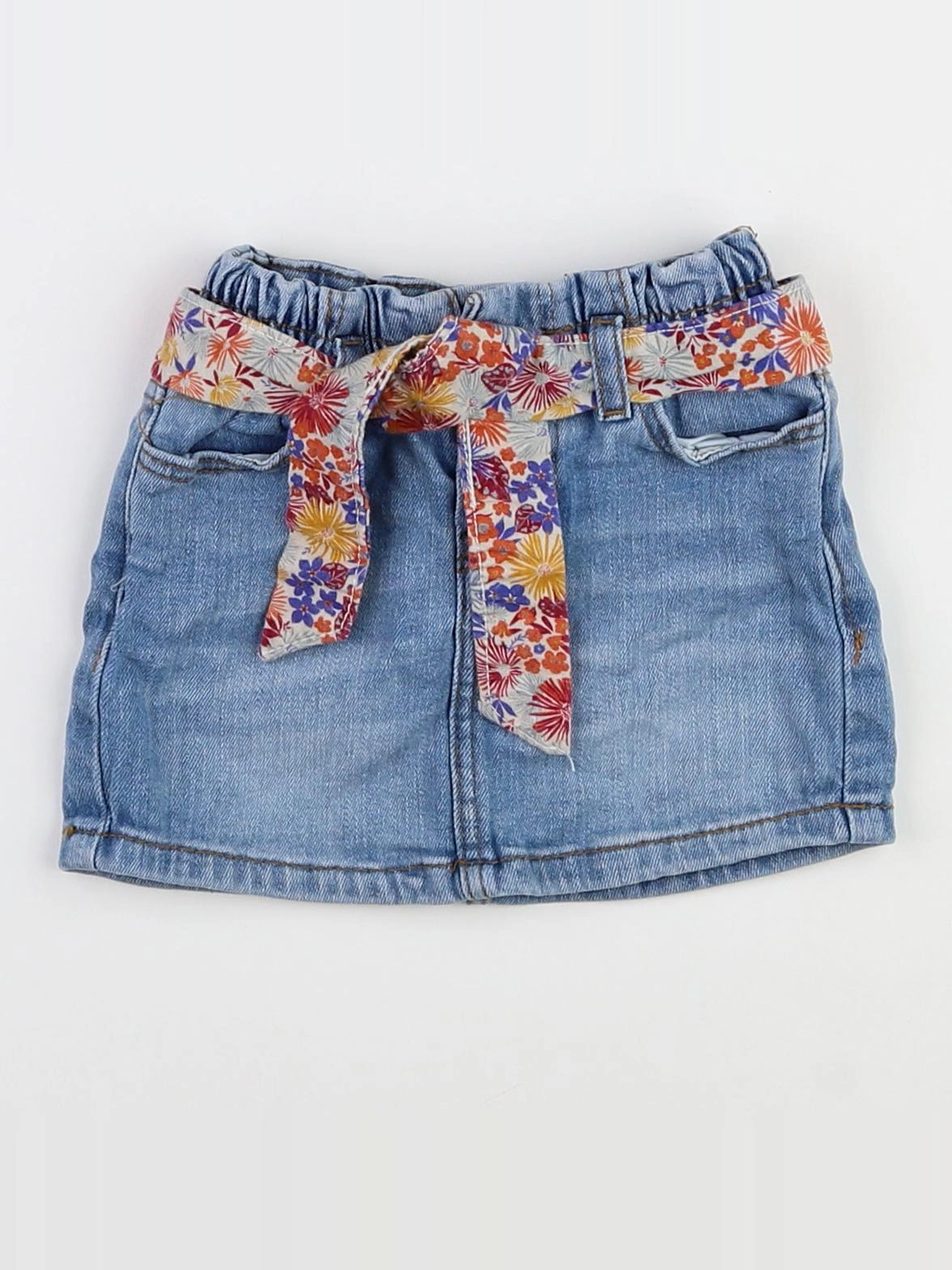 Vertbaudet - jupe bleu - 2 ans