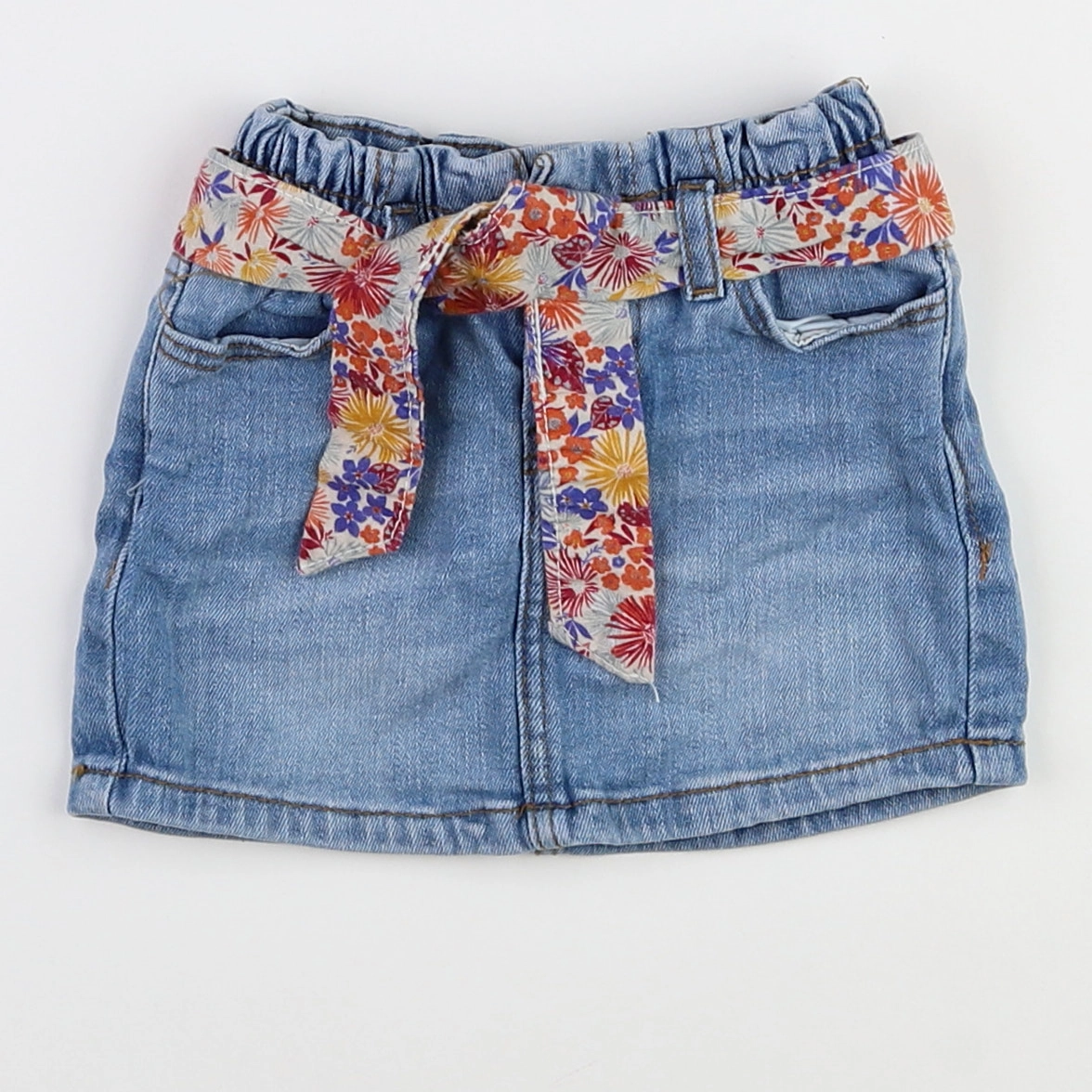 Vertbaudet - jupe bleu - 2 ans