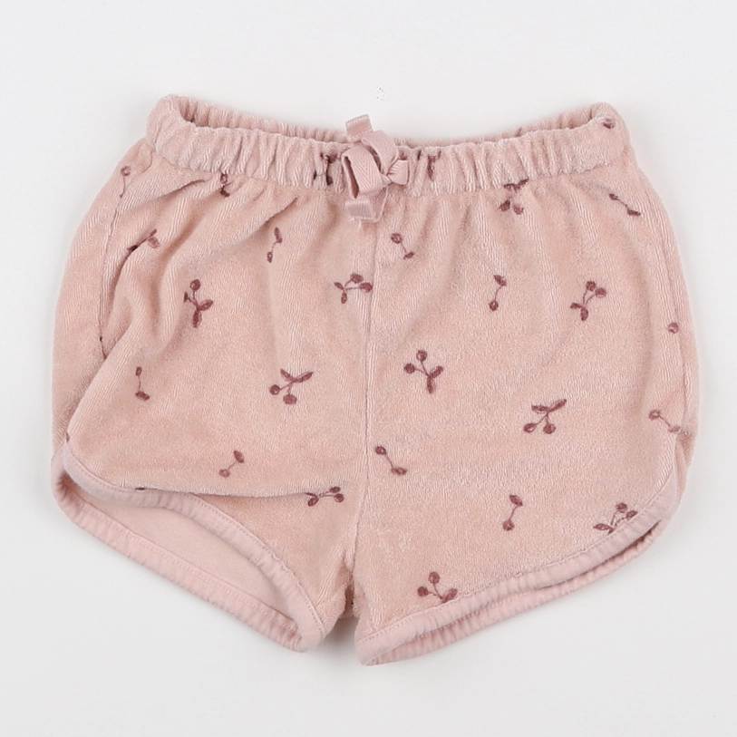 H&M - short rose - 6/9 mois