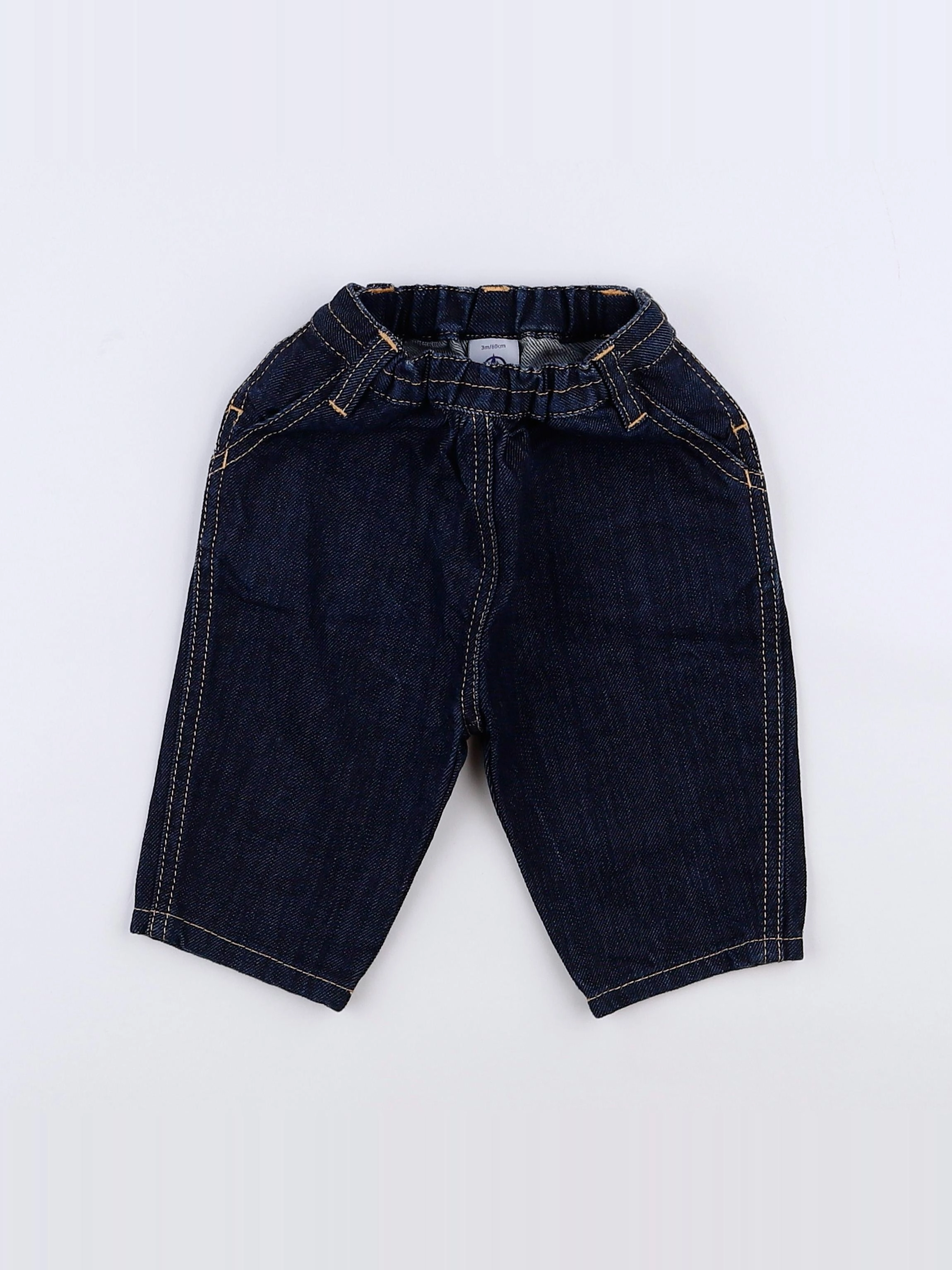 Petit Bateau - jean bleu - 3 mois