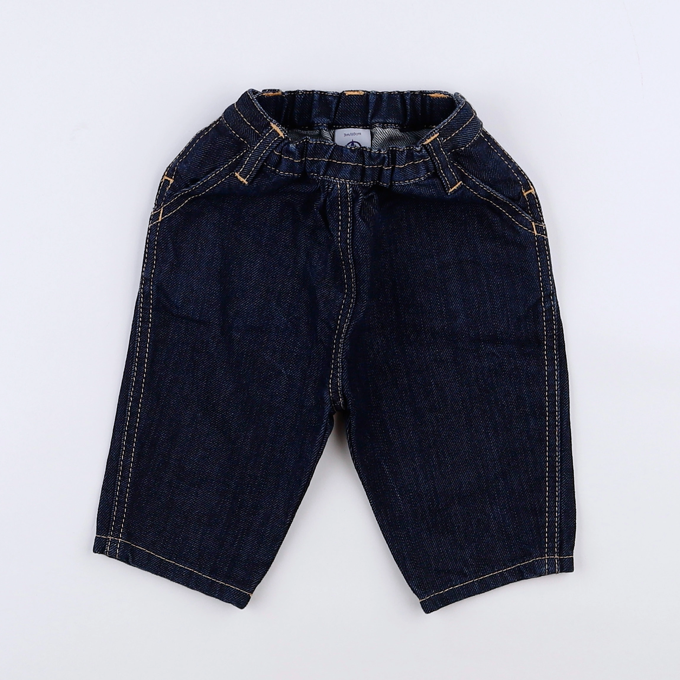 Petit Bateau - jean bleu - 3 mois