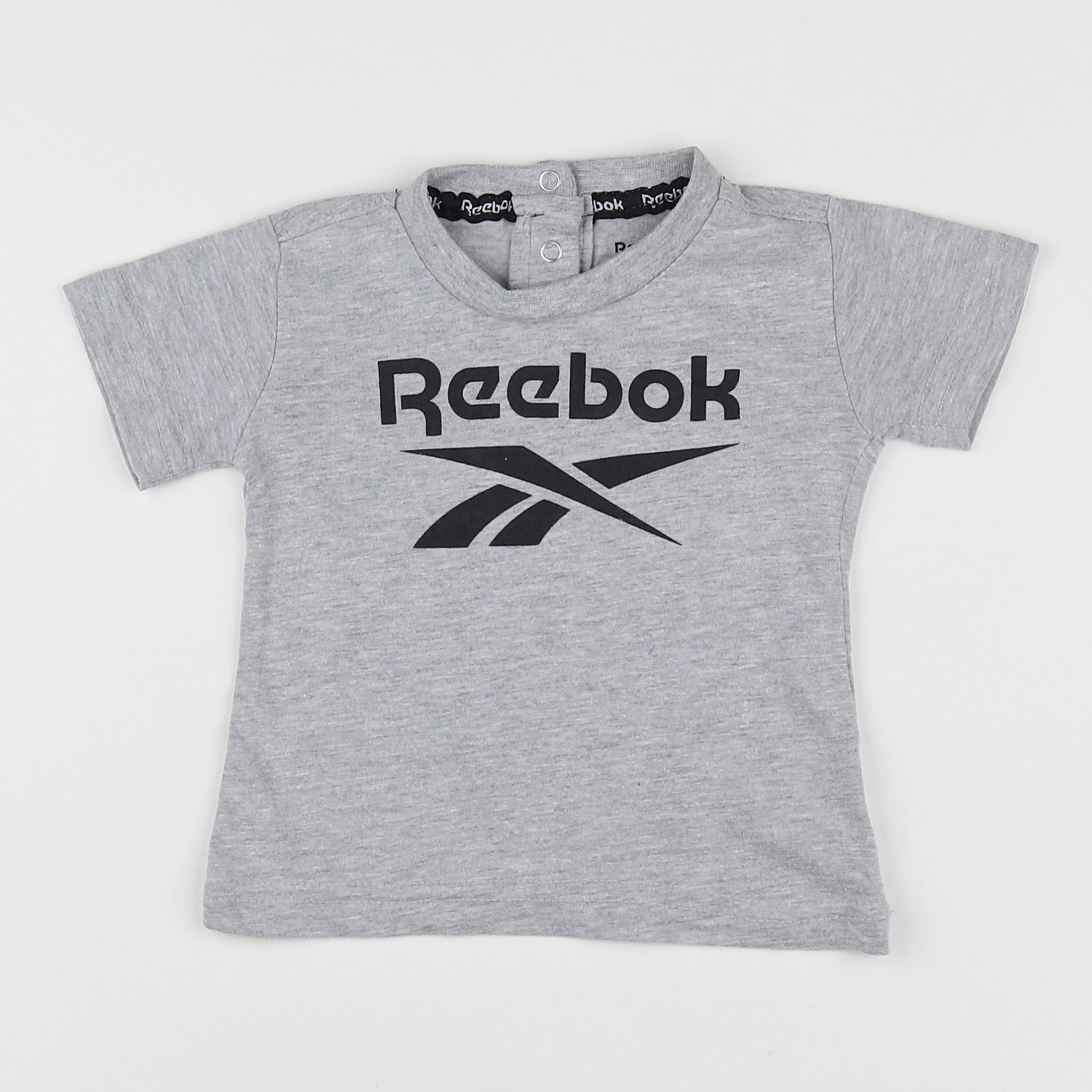 Reebok - tee-shirt gris - 6/9 mois