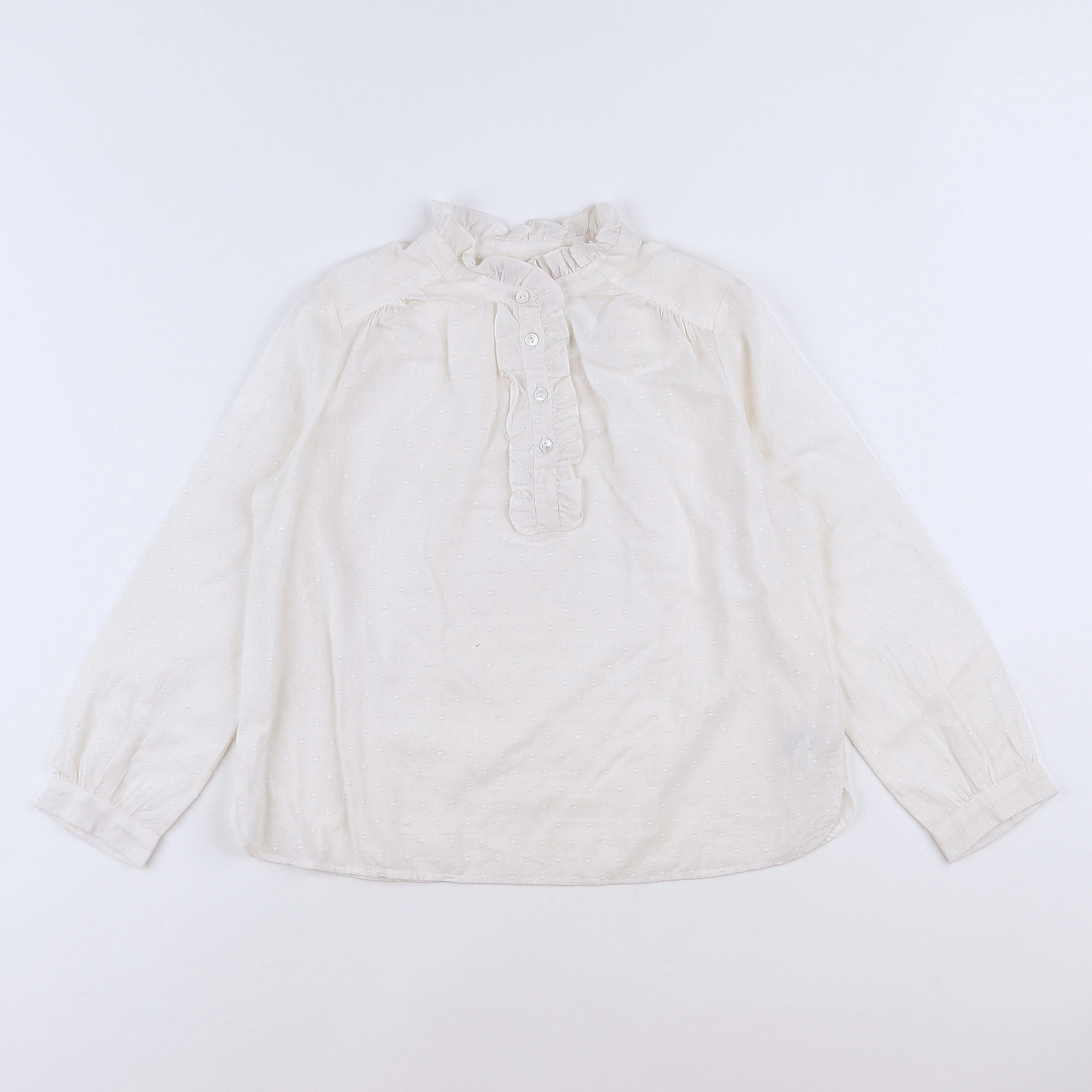 Bonpoint - blouse blanc (état neuf) - 6 ans