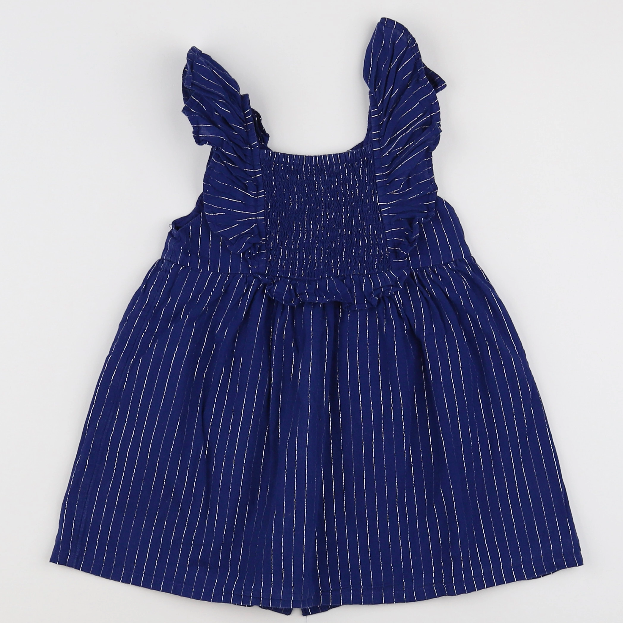 Vertbaudet - robe bleu, argent - 18 mois