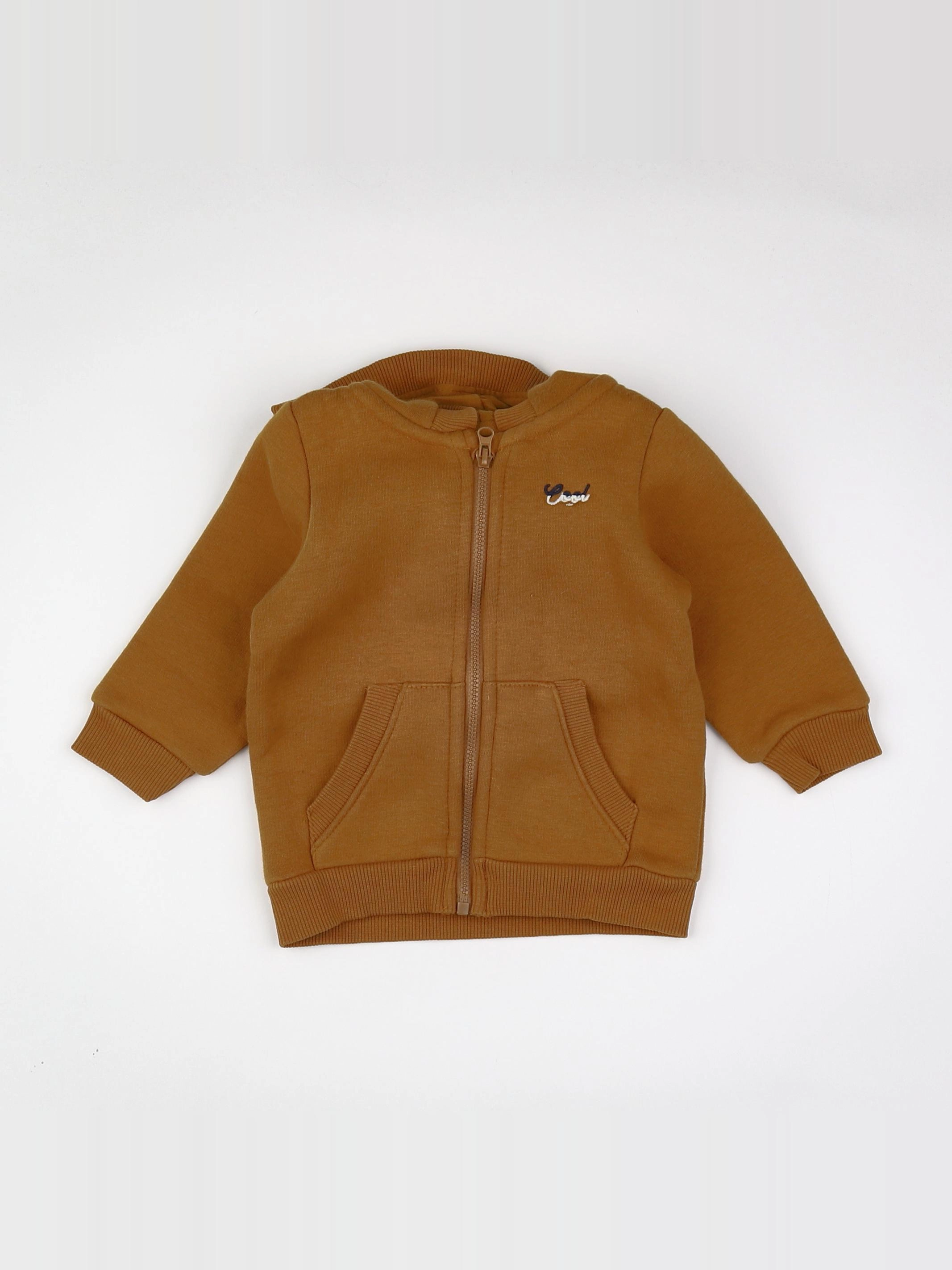 Tape à l'oeil - sweat marron - 6 mois