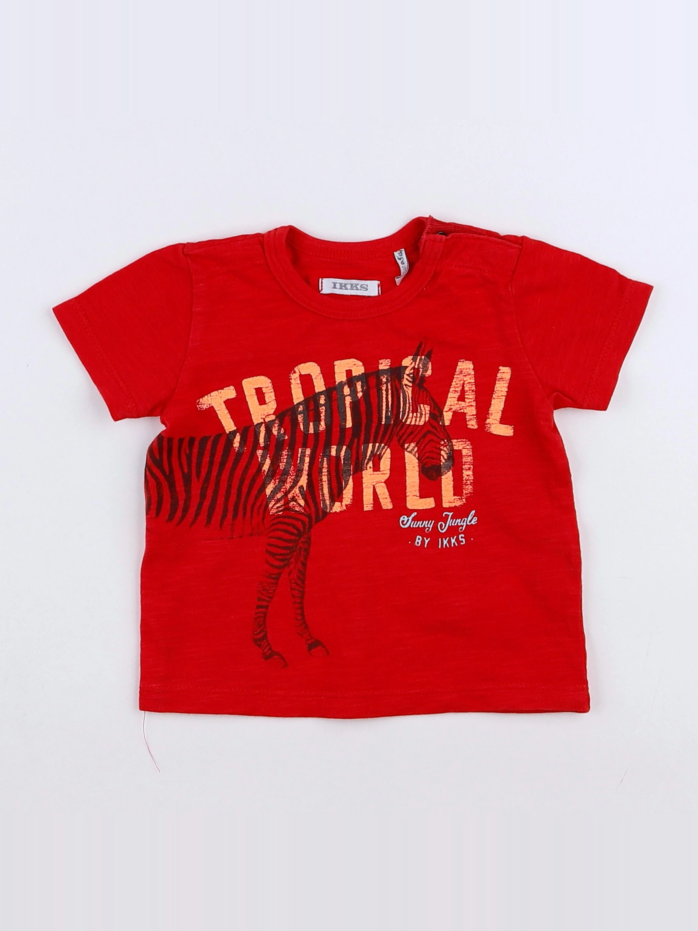 IKKS - tee-shirt rouge - 3 mois