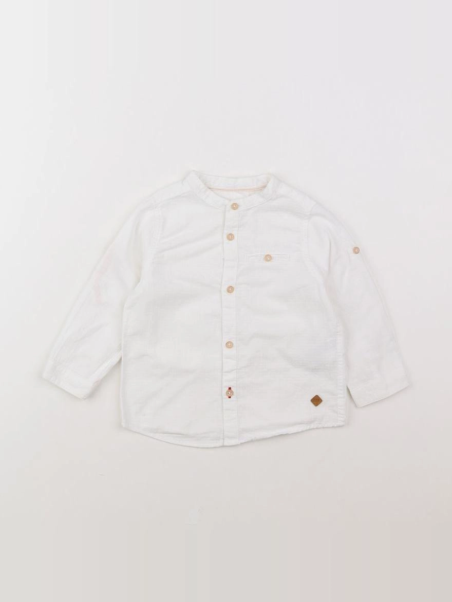 Zara - chemise blanc - 9/12 mois