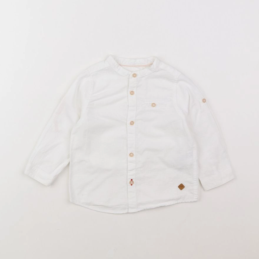 Zara - chemise blanc - 9/12 mois