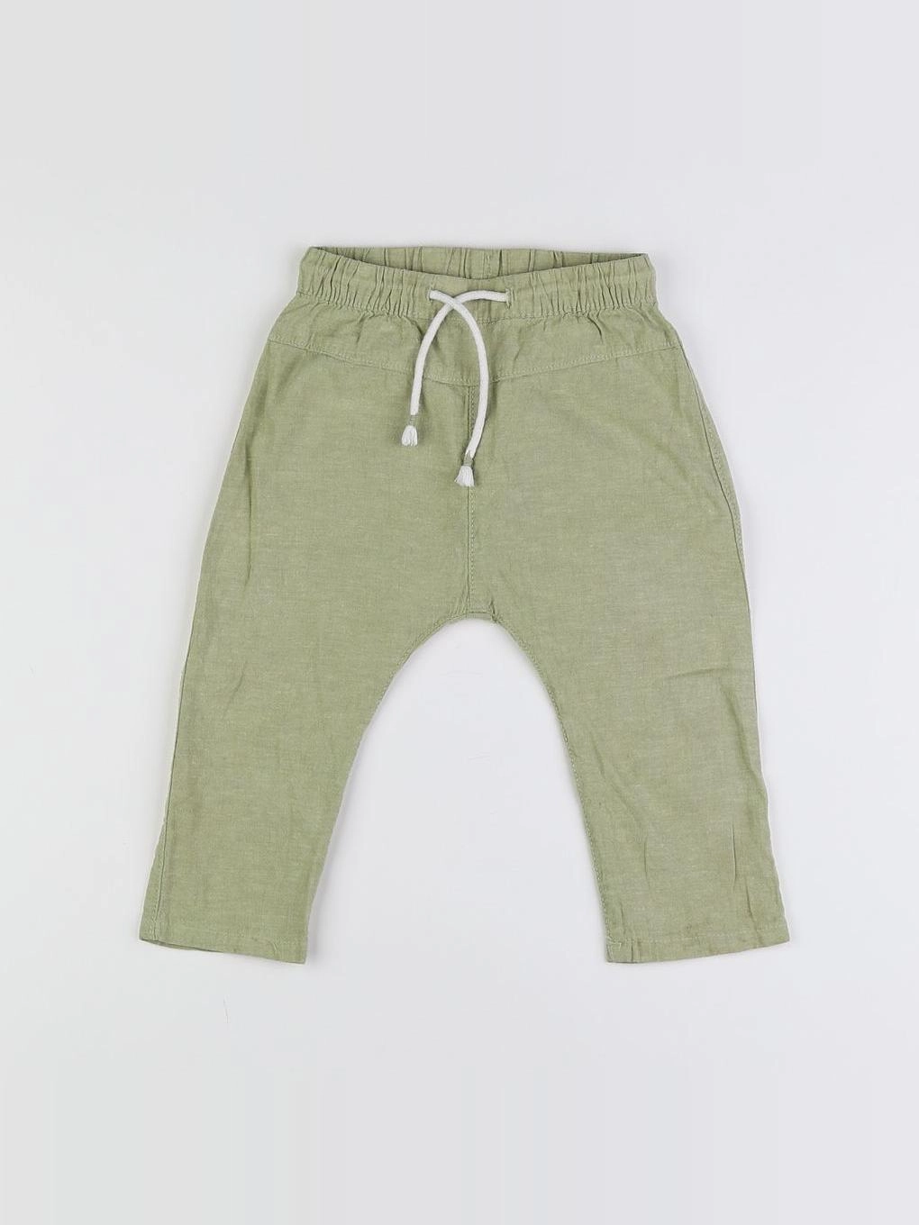 H&M - sarouel vert - 9/12 mois