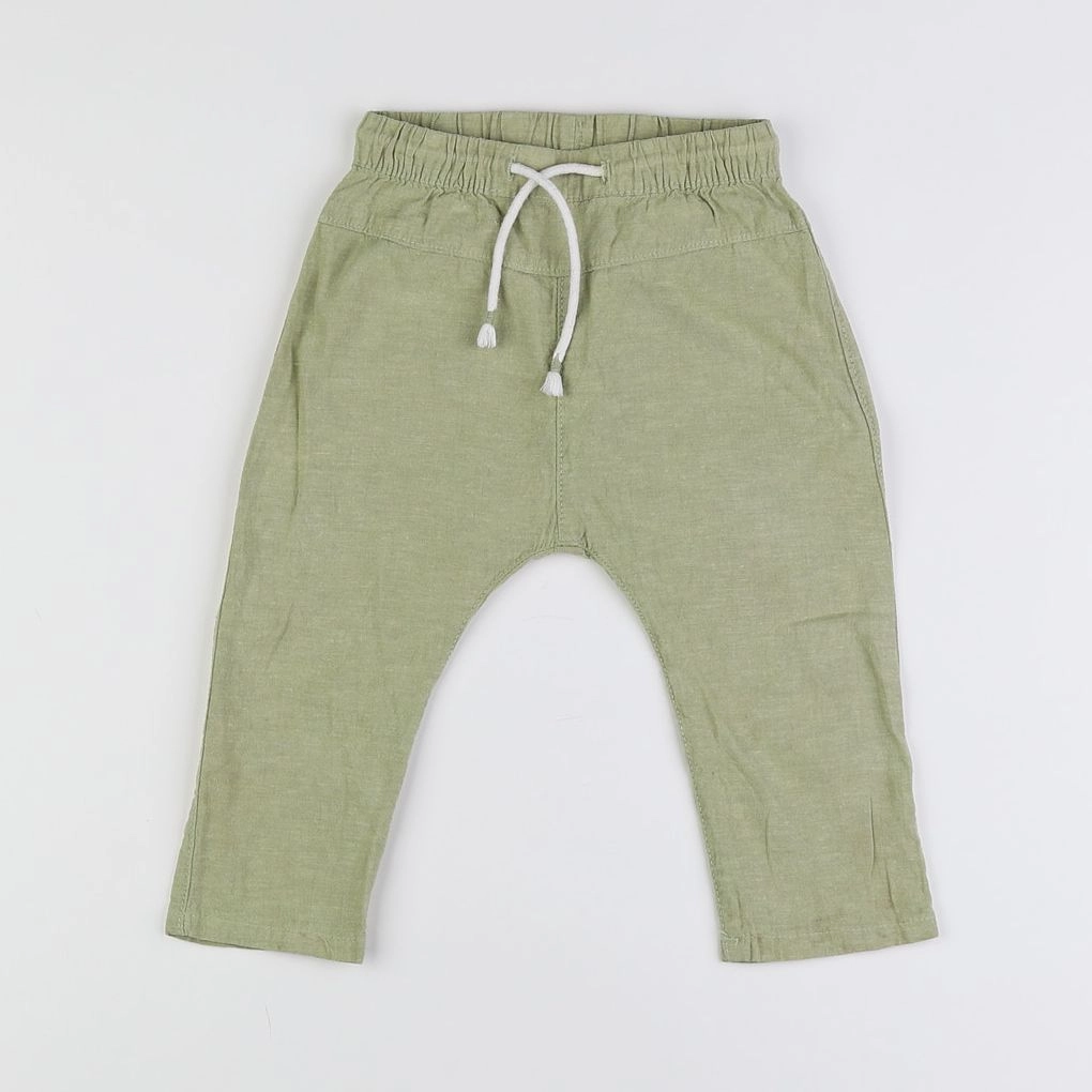 H&M - sarouel vert - 9/12 mois
