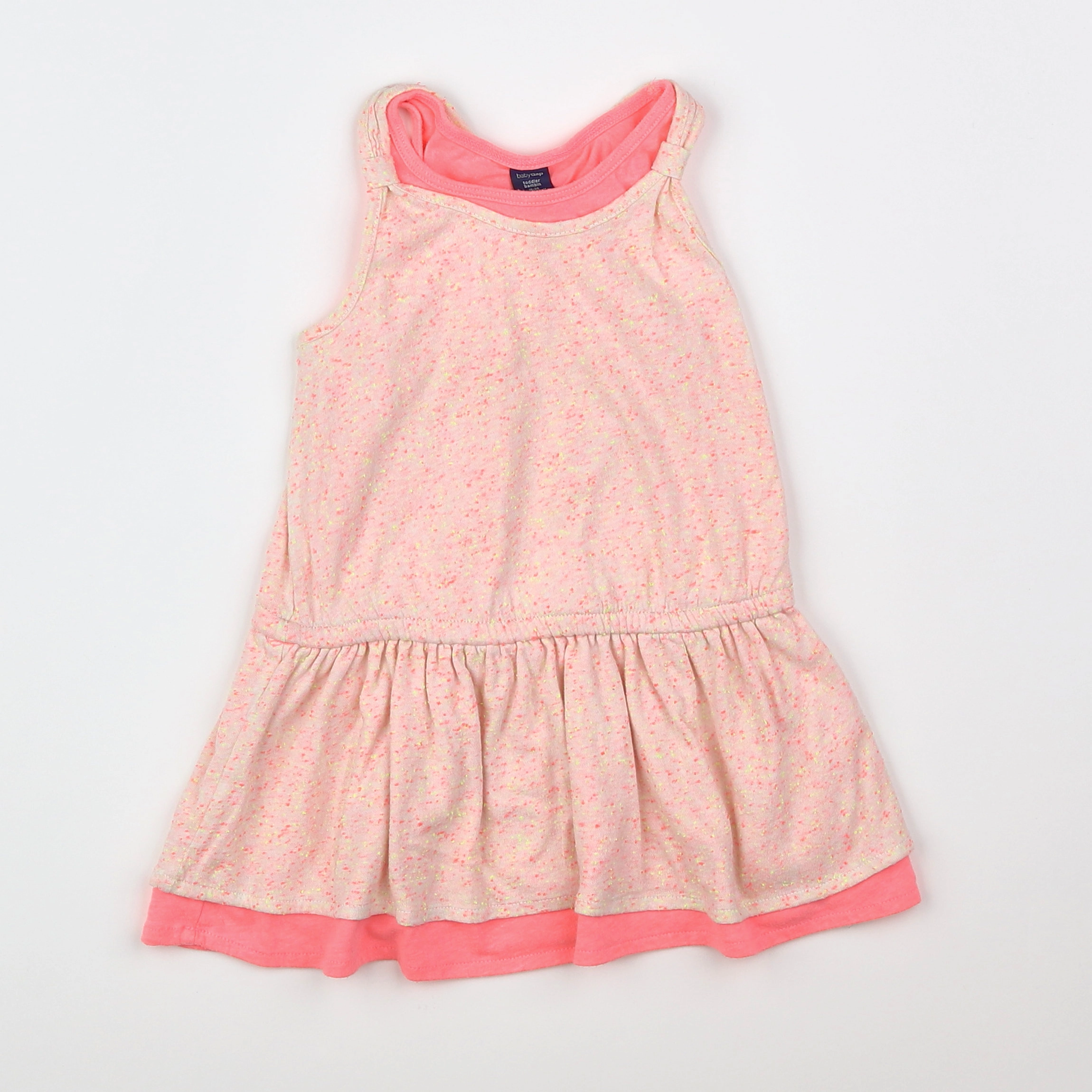 GAP - robe rose fluo - 18 mois à 2 ans