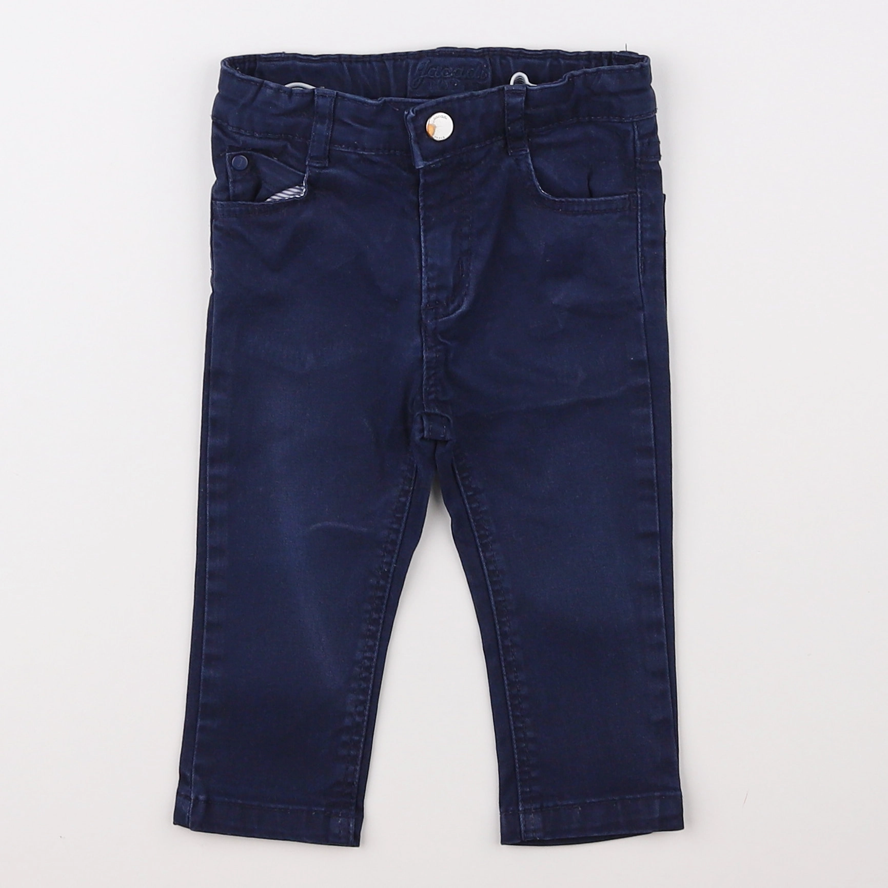 Jacadi - pantalon bleu - 12 mois