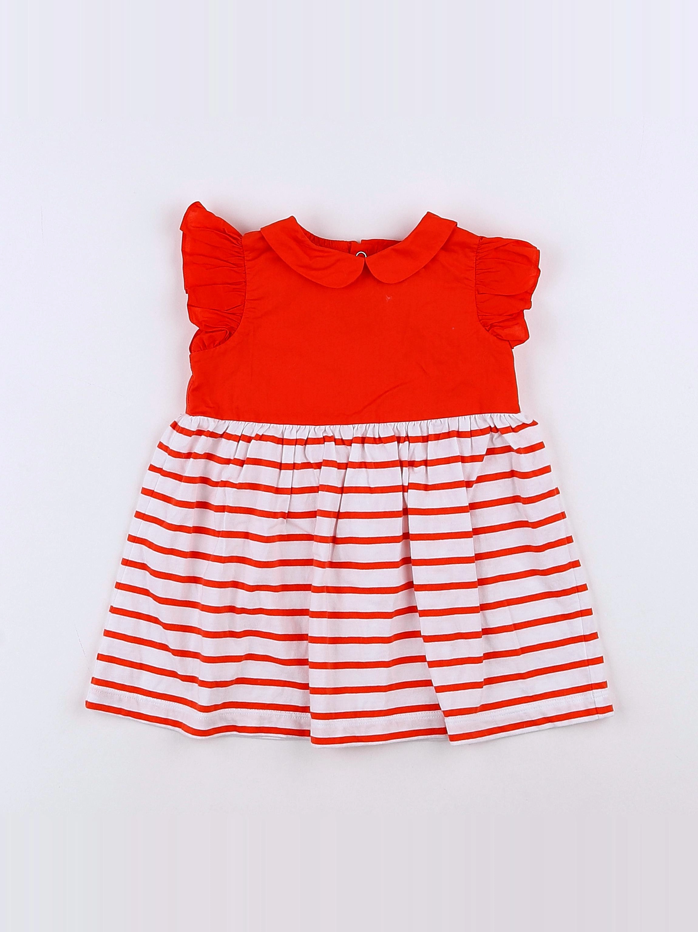 Jacadi - robe rouge - 12 mois