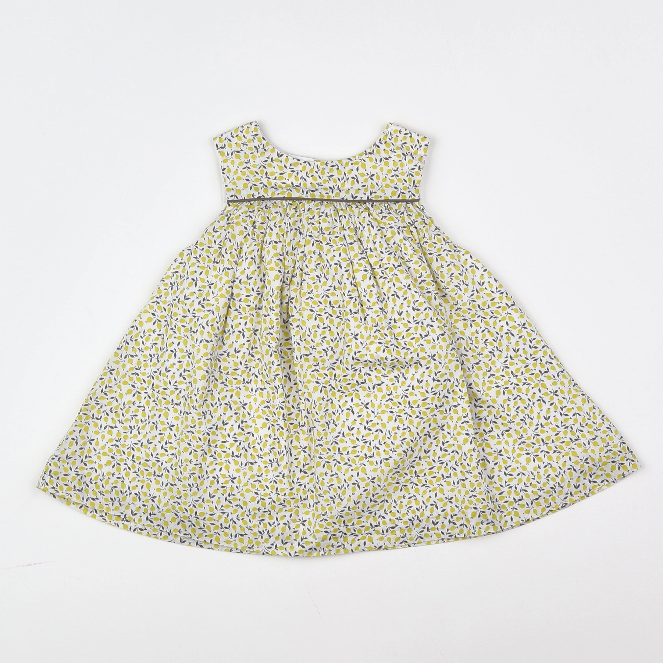 Natalys - robe blanc, jaune - 3 mois