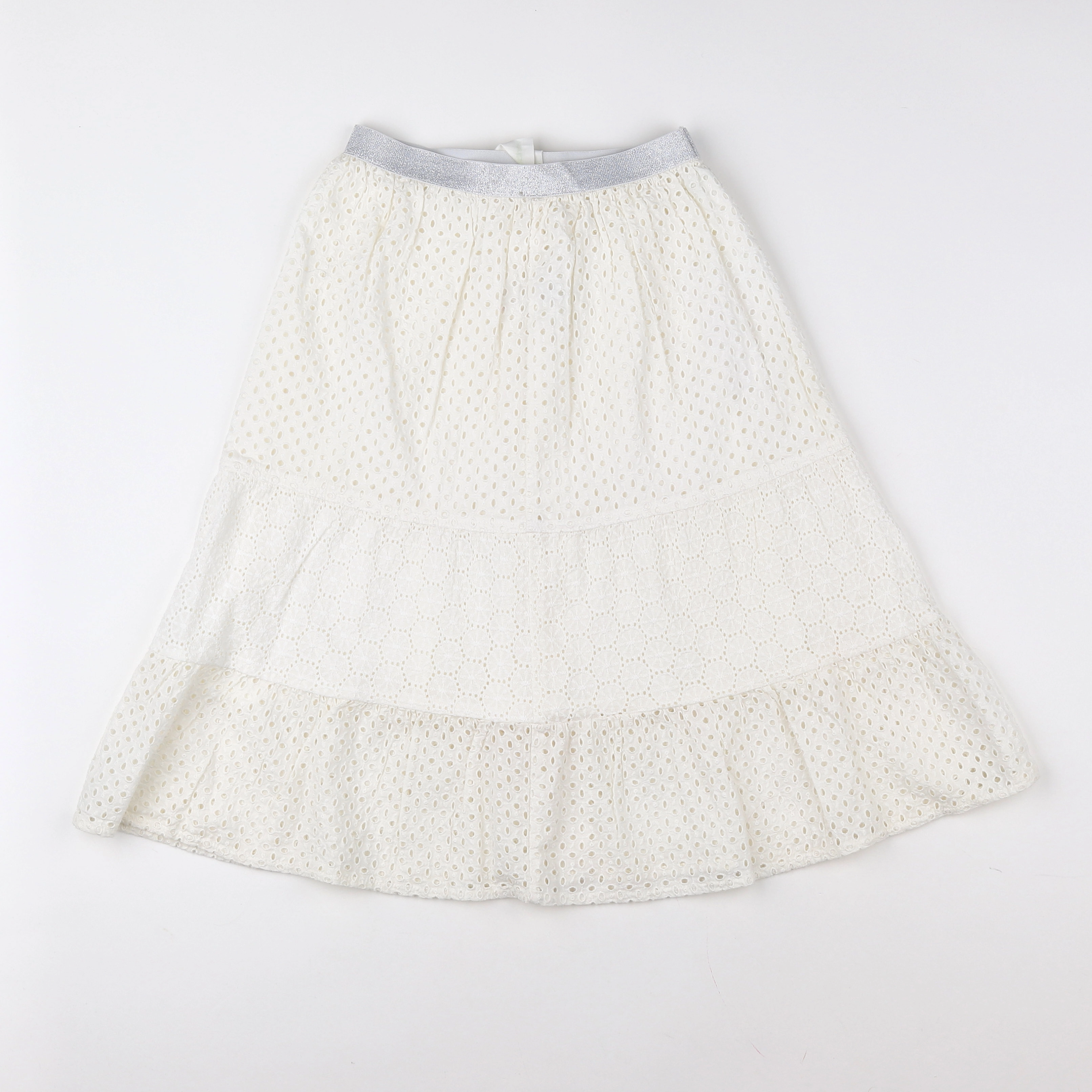 Vertbaudet - jupe beige - 8 ans
