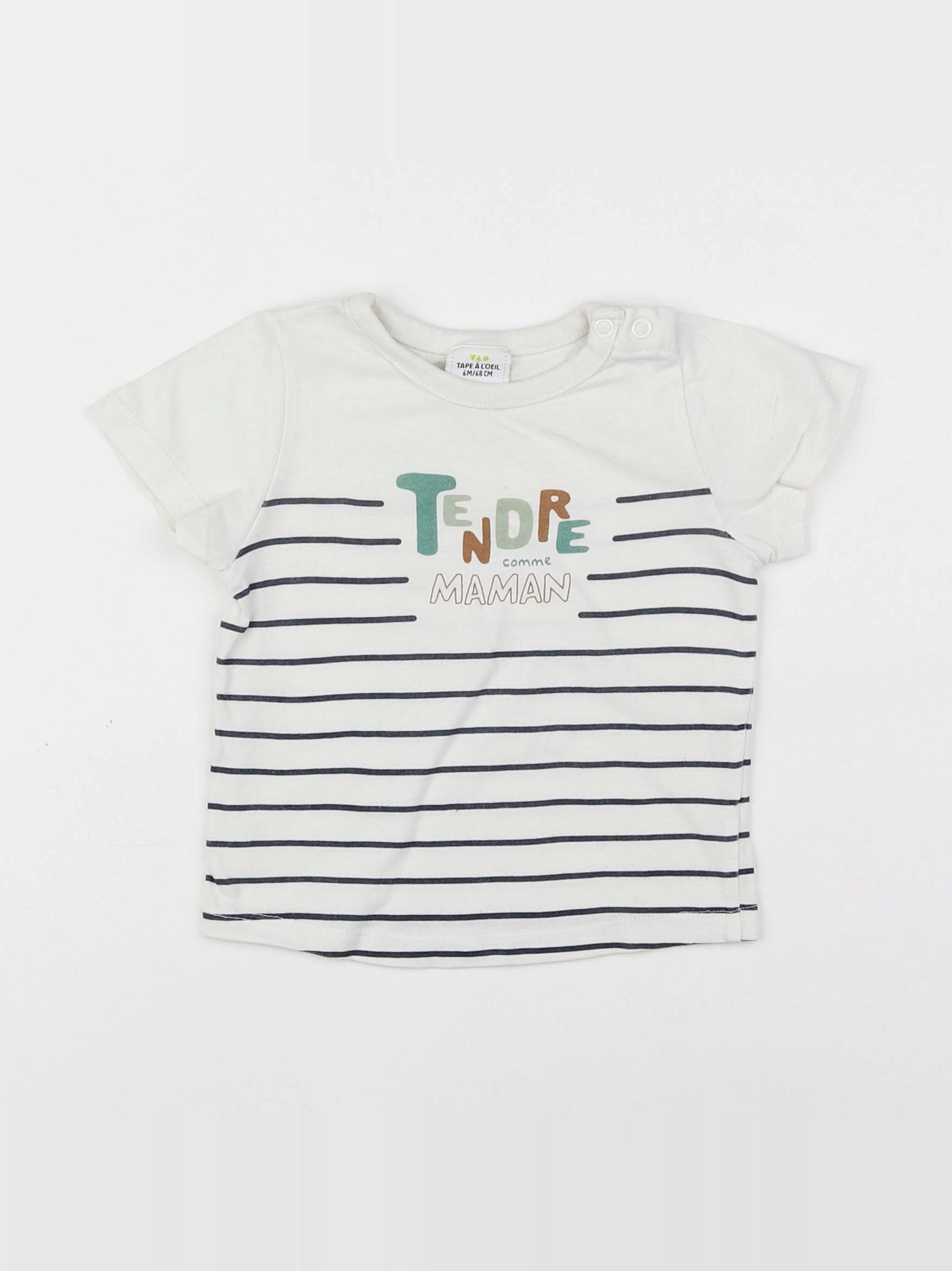 Tape à l'oeil - tee-shirt multicolore - 6 mois