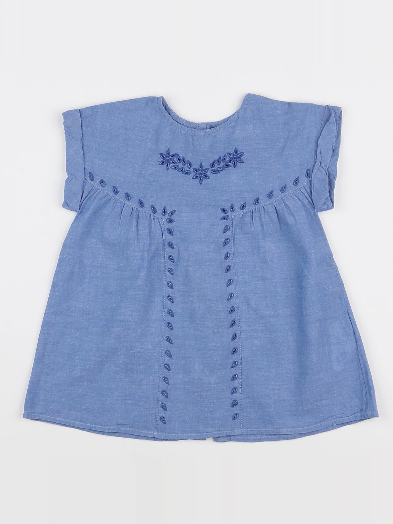Cadet Rousselle - robe bleu - 12 mois