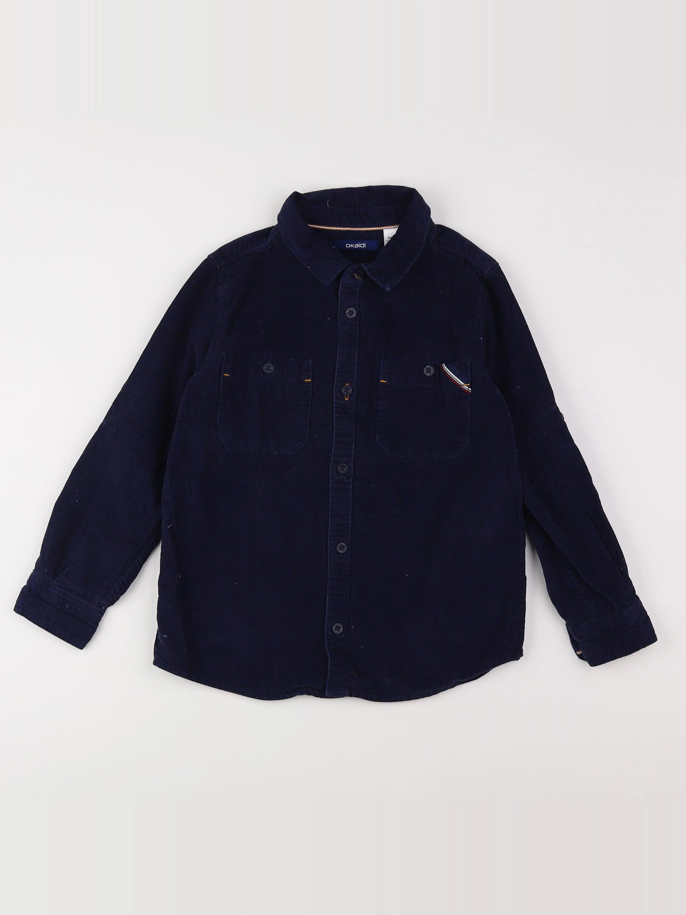Okaidi - chemise bleu - 6 ans
