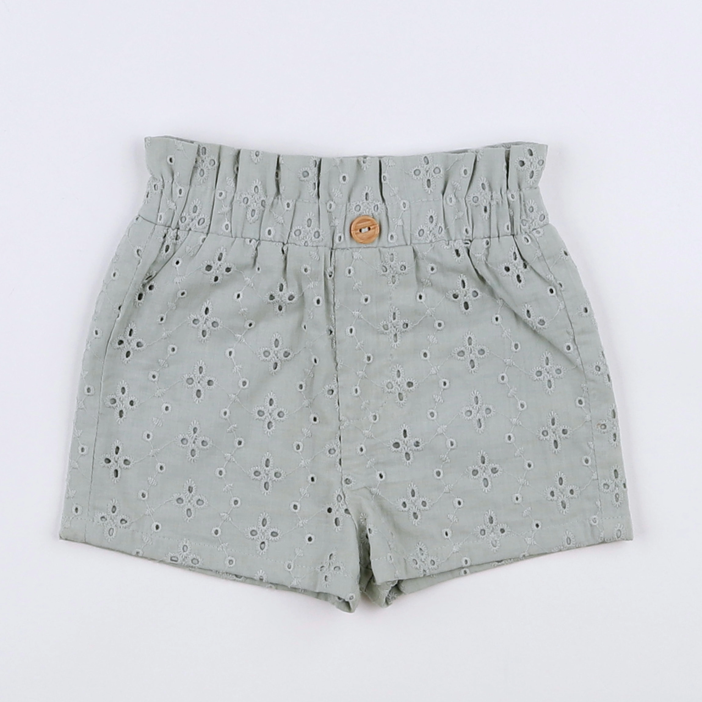 Vertbaudet - short vert - 3 mois
