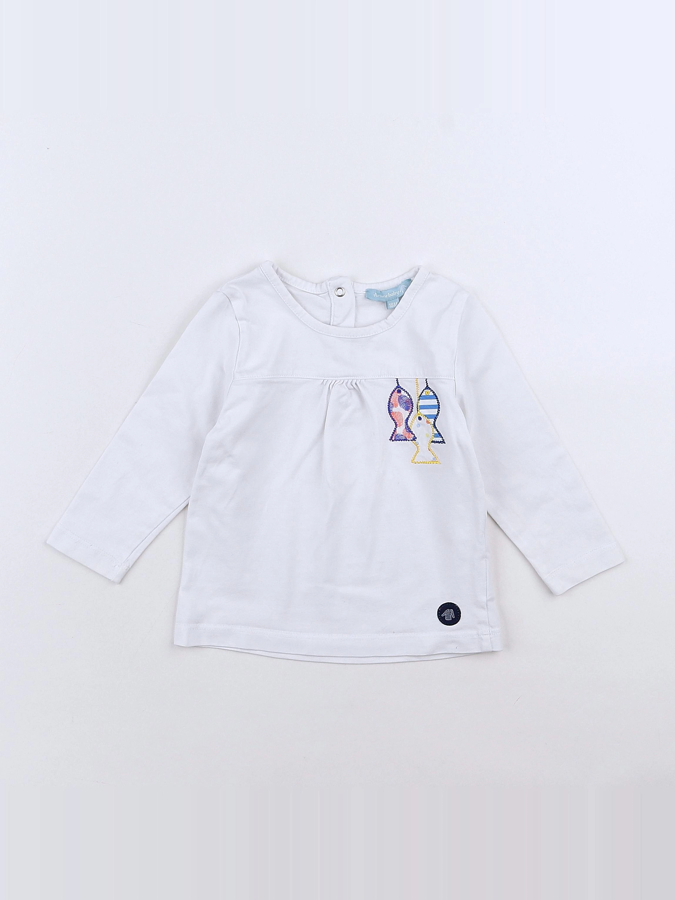 Armor Lux - tee-shirt blanc - 18 mois