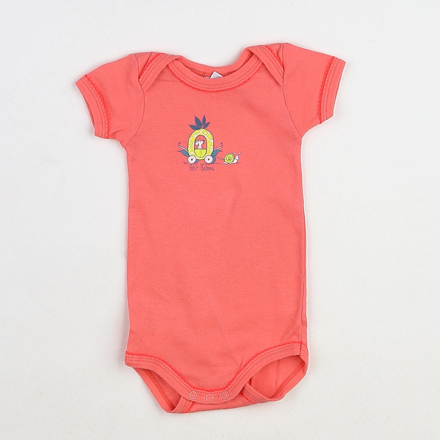 Petit Bateau - body rose - 3 mois