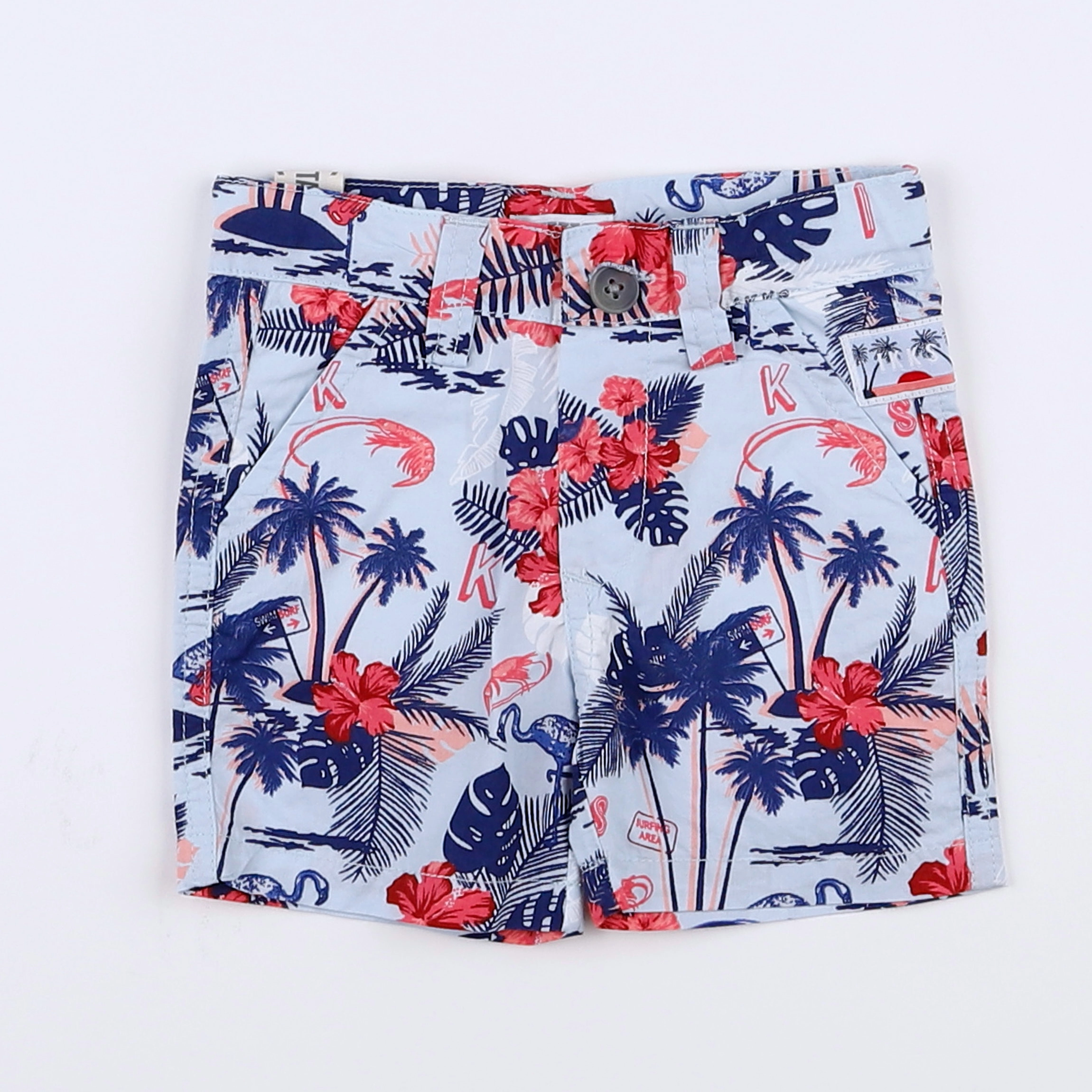 IKKS - short bleu - 3 mois