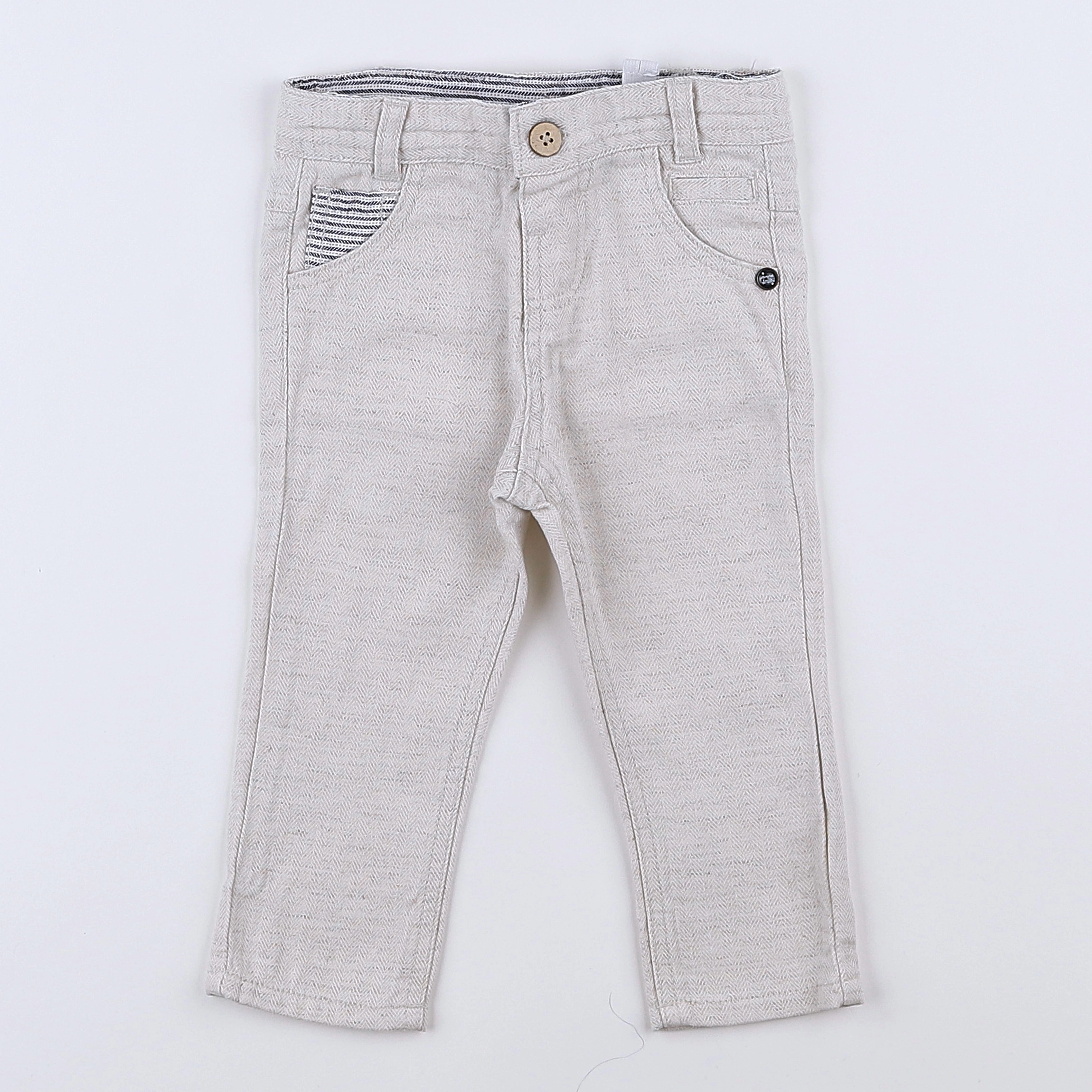 Tape à l'oeil - pantalon beige - 9 mois