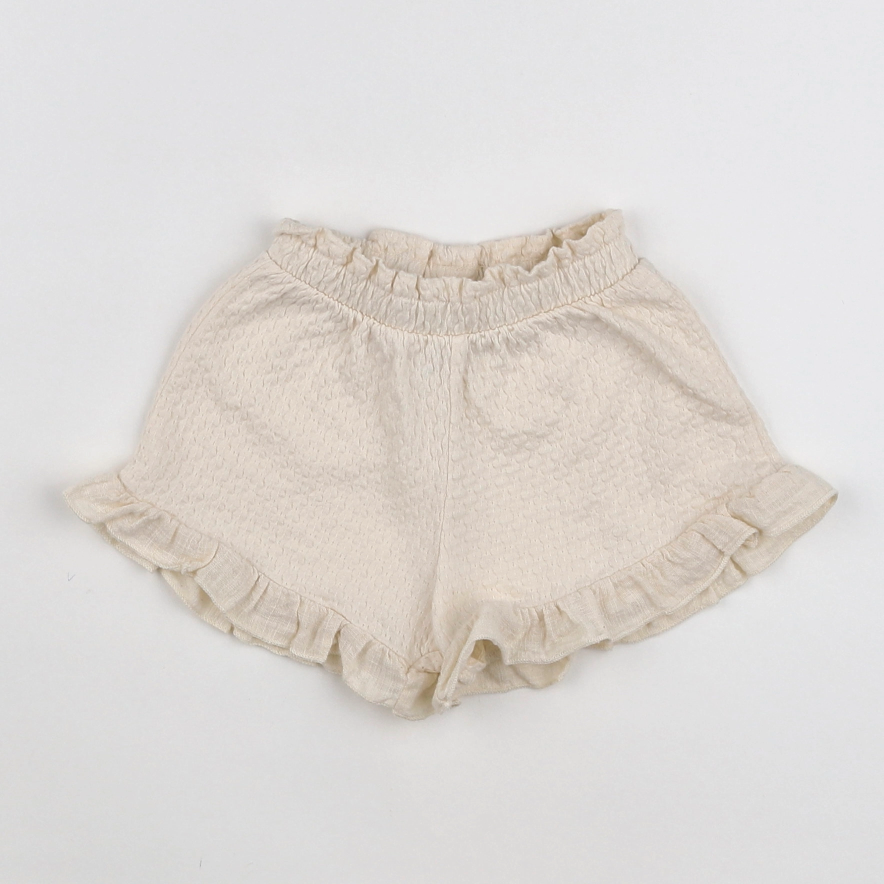 Zara - short beige - 9/12 mois