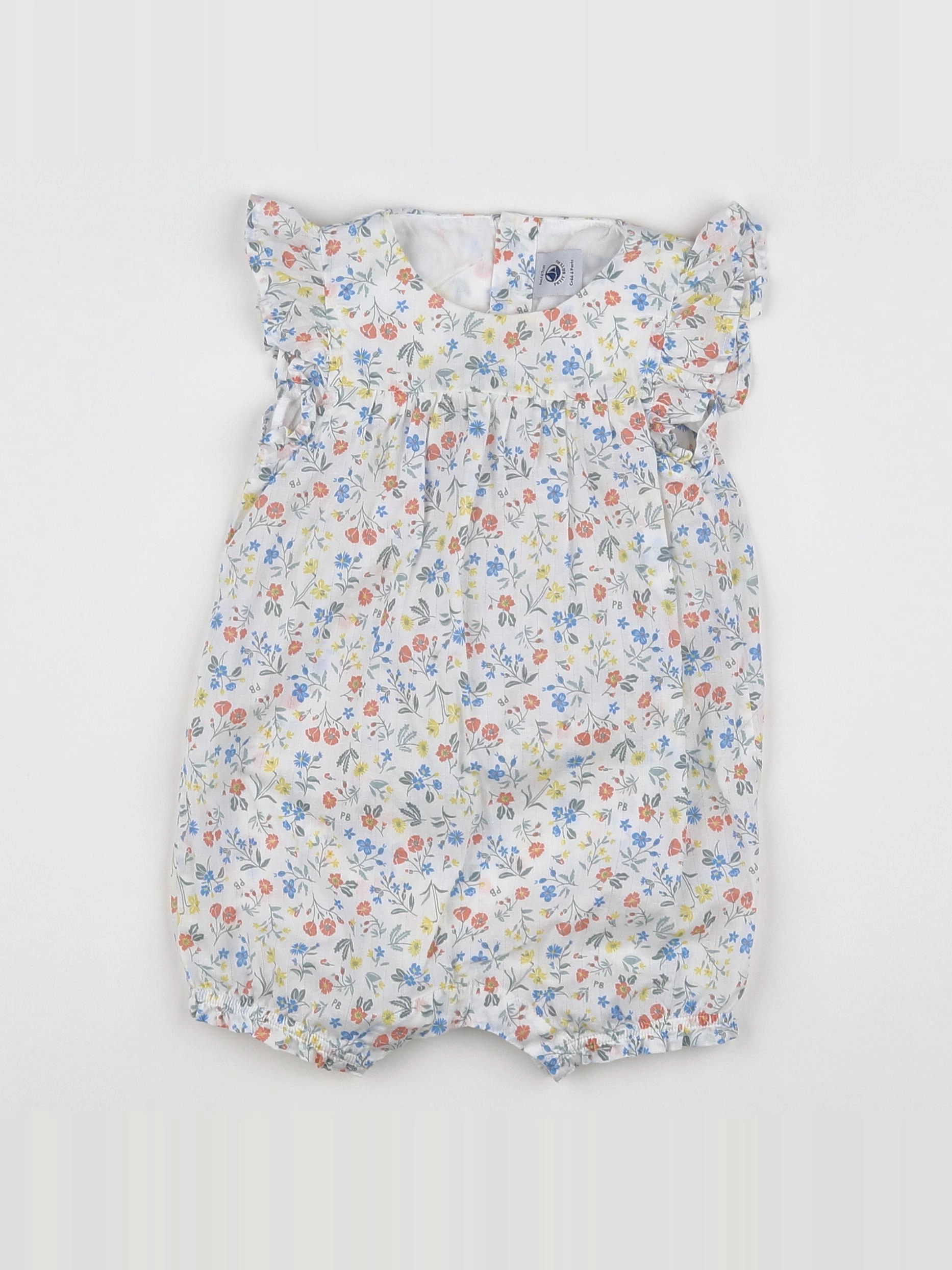 Petit Bateau - combinaison multicolore - 6 mois