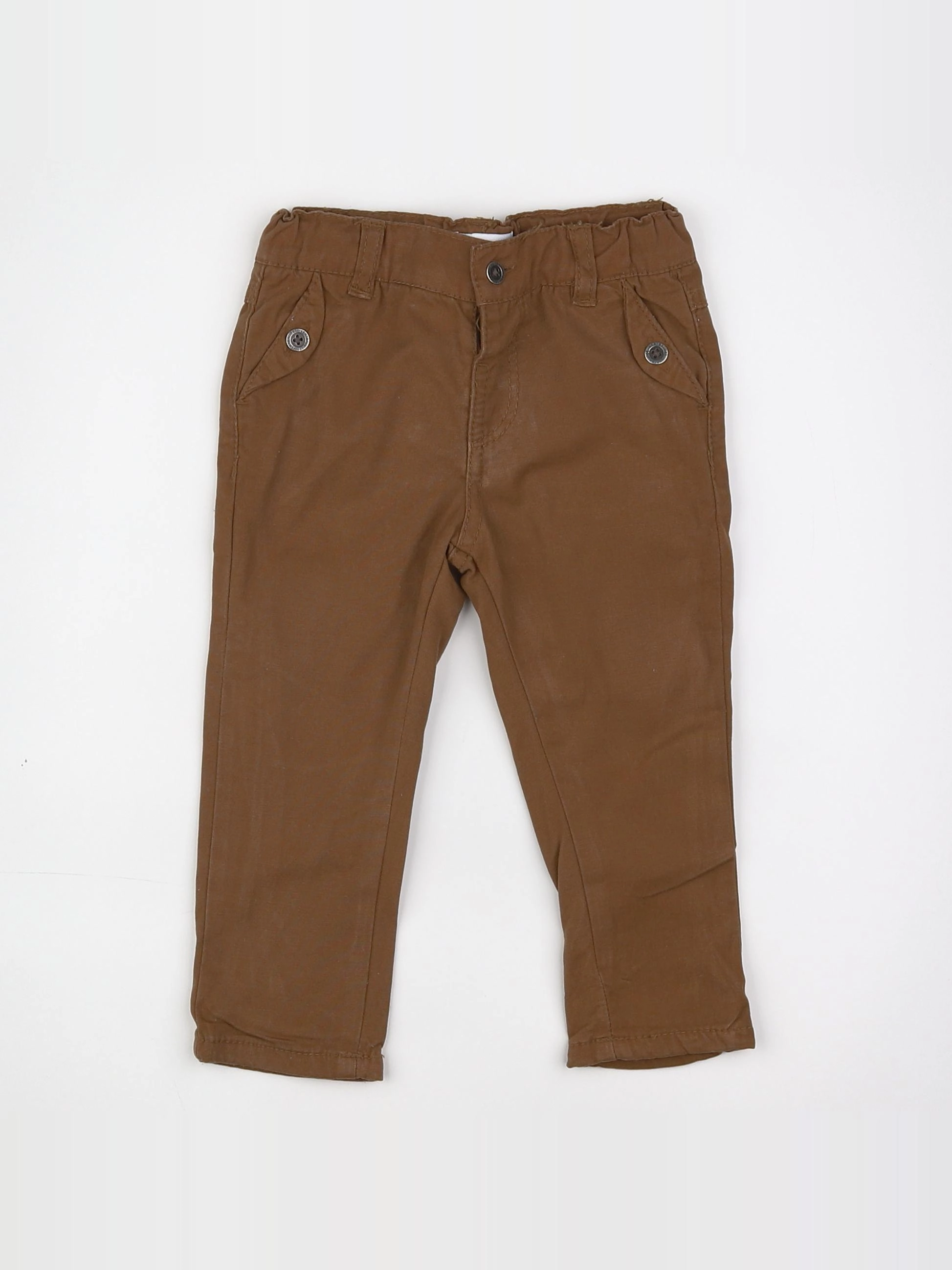 Vertbaudet - pantalon marron - 12 mois