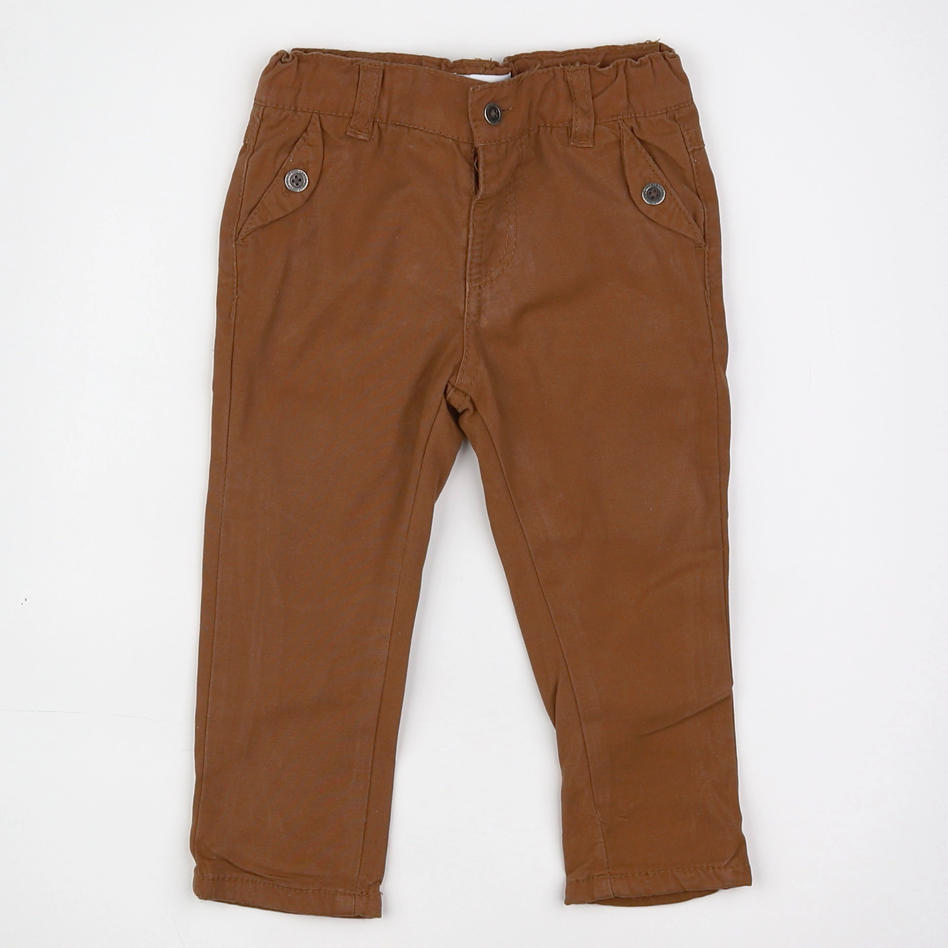Vertbaudet - pantalon marron - 12 mois