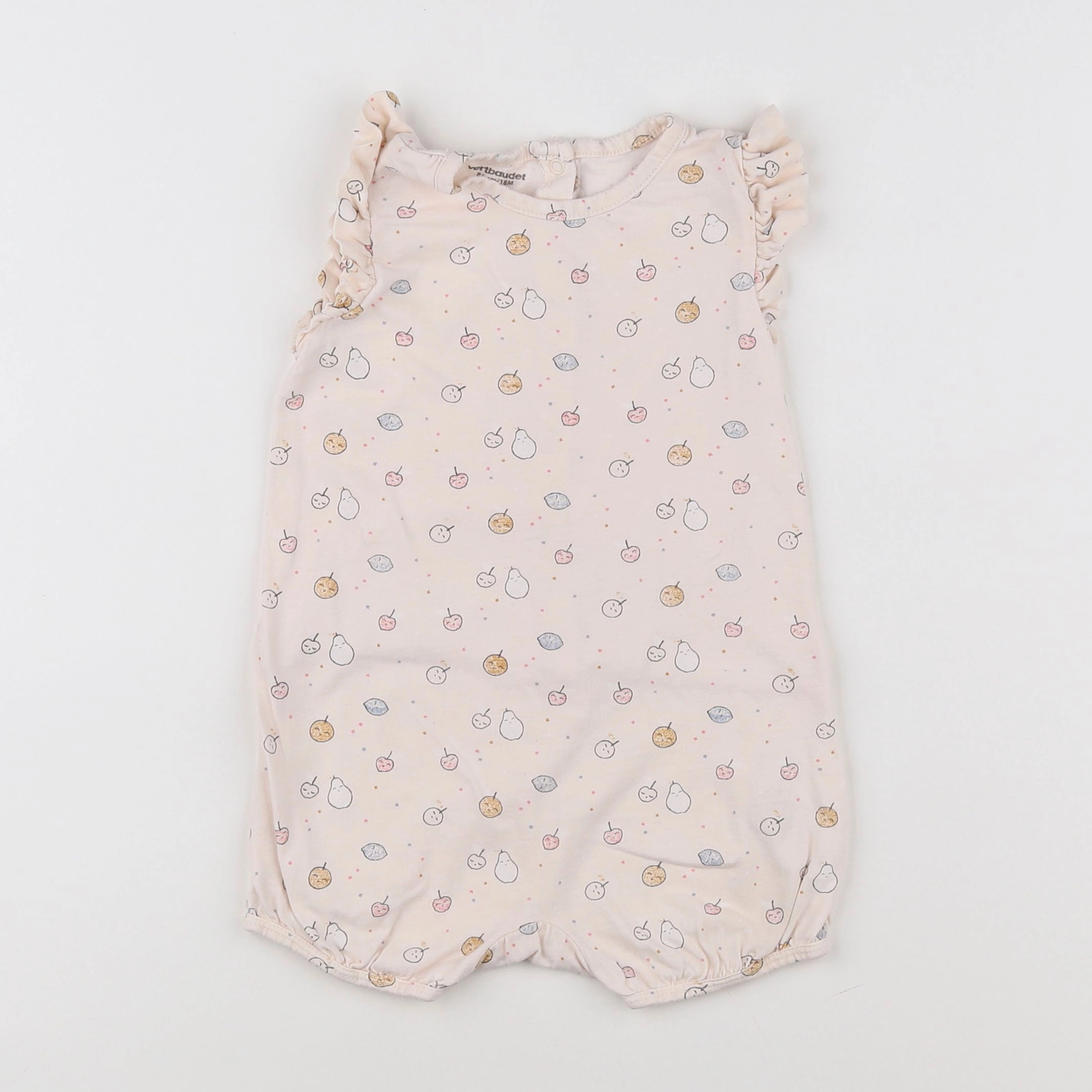 Vertbaudet - pyjama coton rose - 12/18 mois