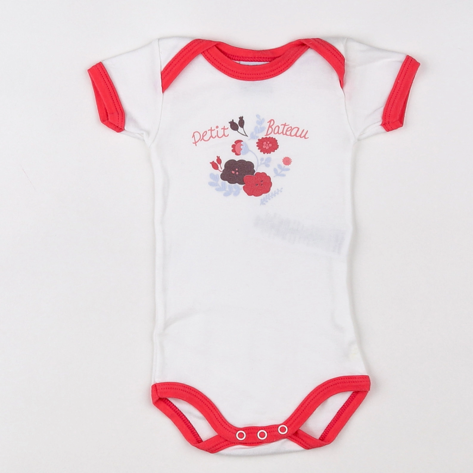 Petit Bateau - body blanc - 3 mois