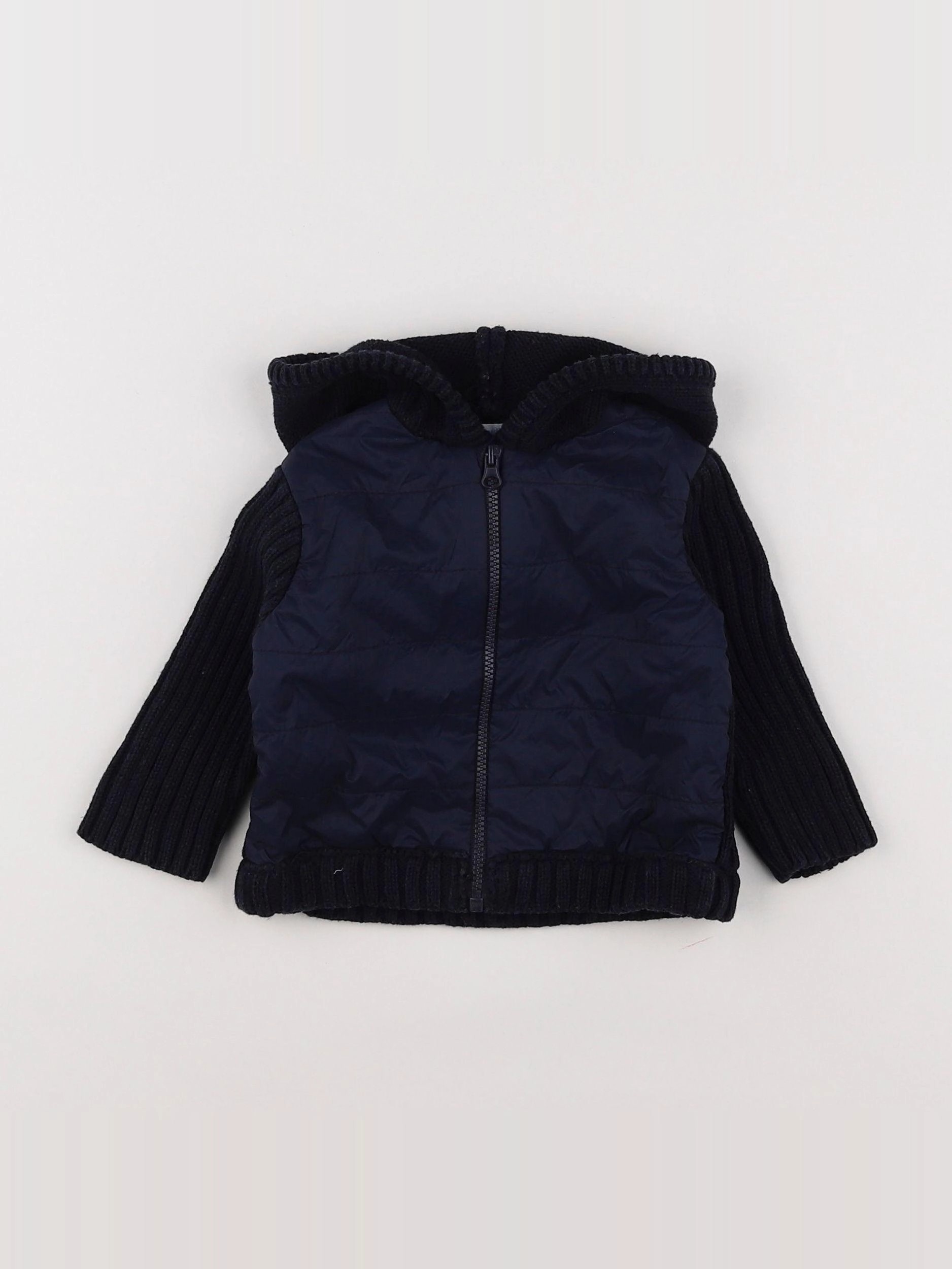 Boutchou - gilet bleu - 6 mois
