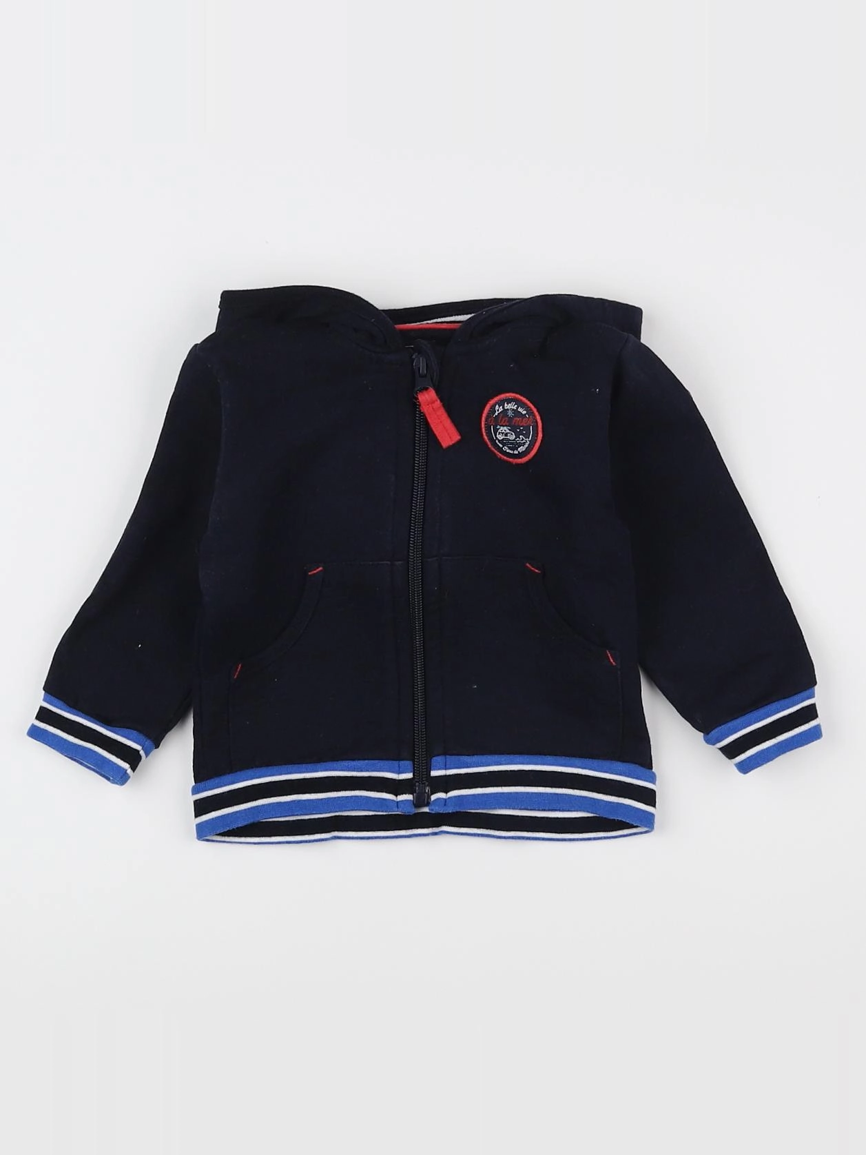 Terre de marins - sweat bleu - 12 mois