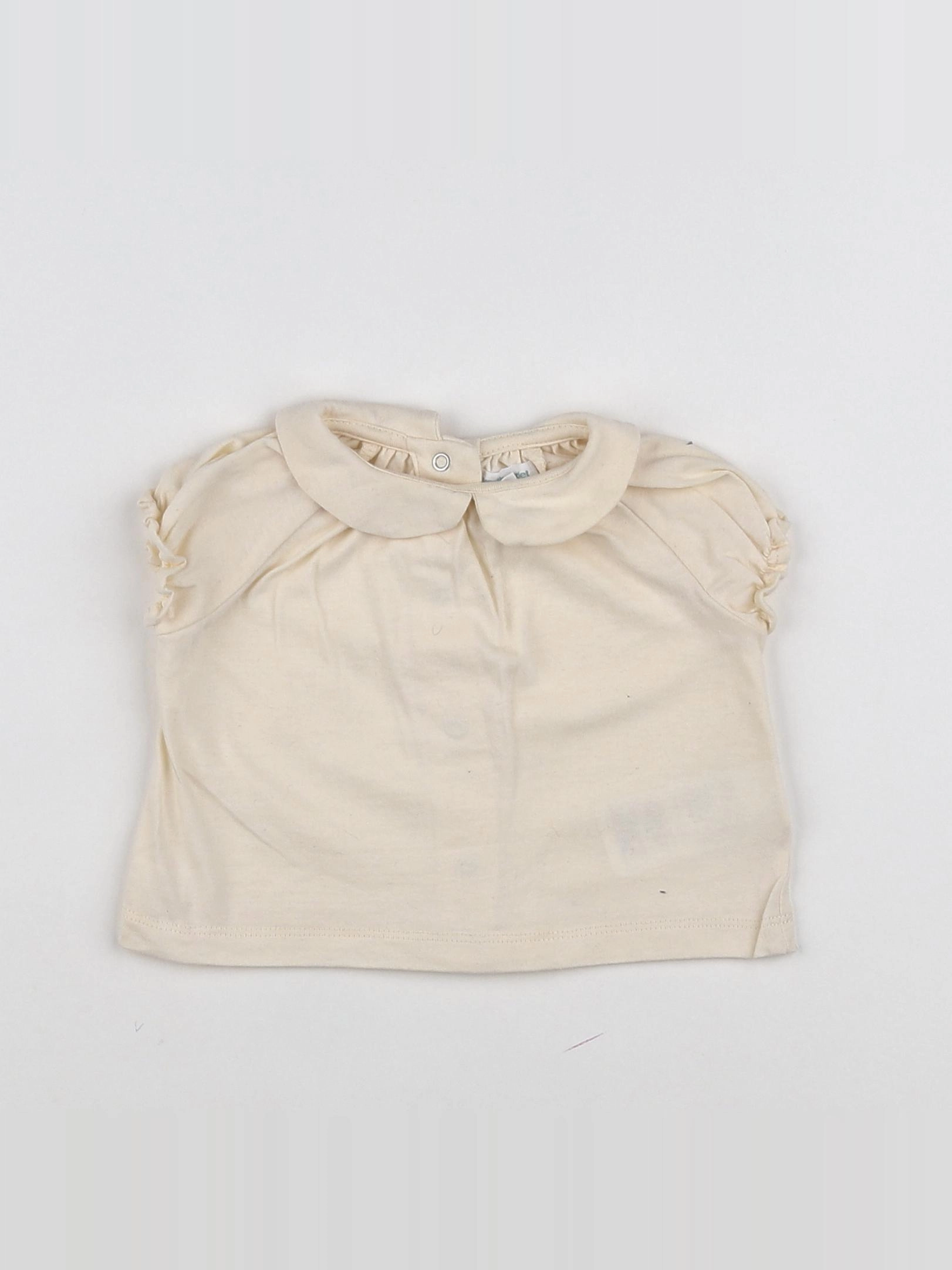 Vertbaudet - tee-shirt beige - 3 mois